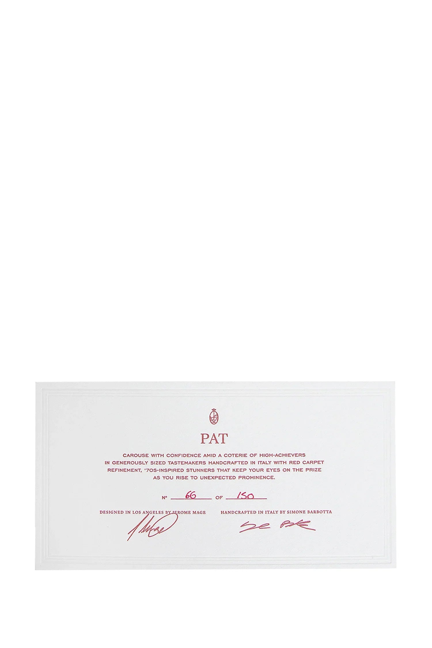 Pat Sunglasses - Antonioli.eu