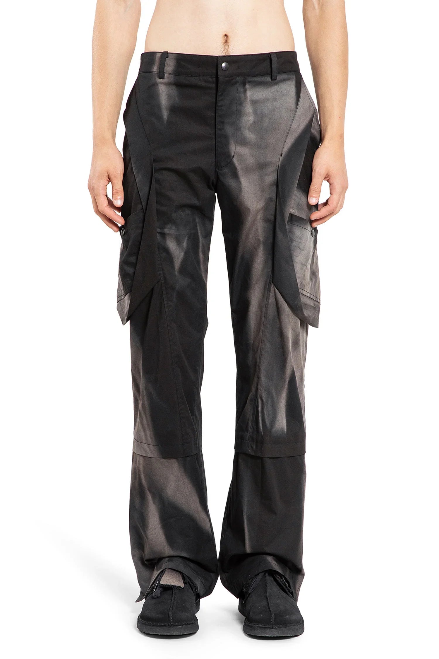 Sunbleached Draped Pocket Trousers - Antonioli.eu