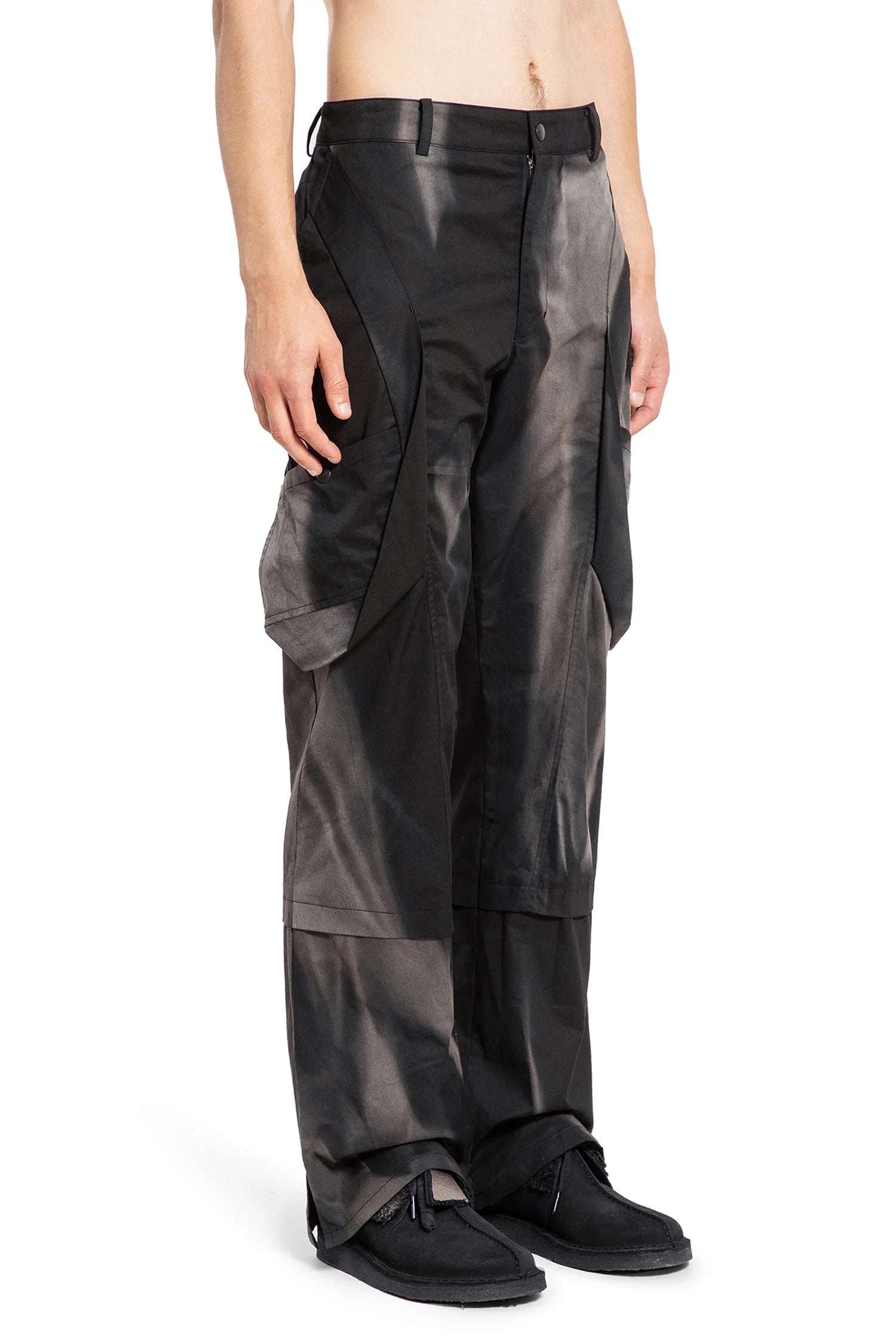 Sunbleached Draped Pocket Trousers - Antonioli.eu