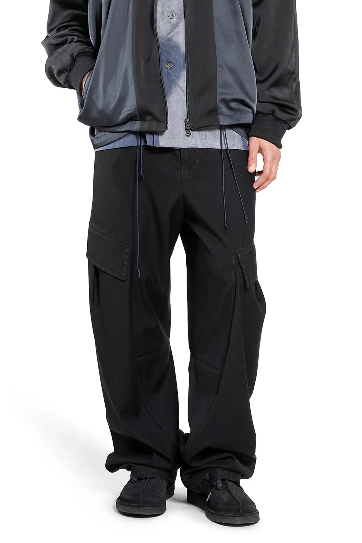 Curved Cargo Trousers - Antonioli.eu