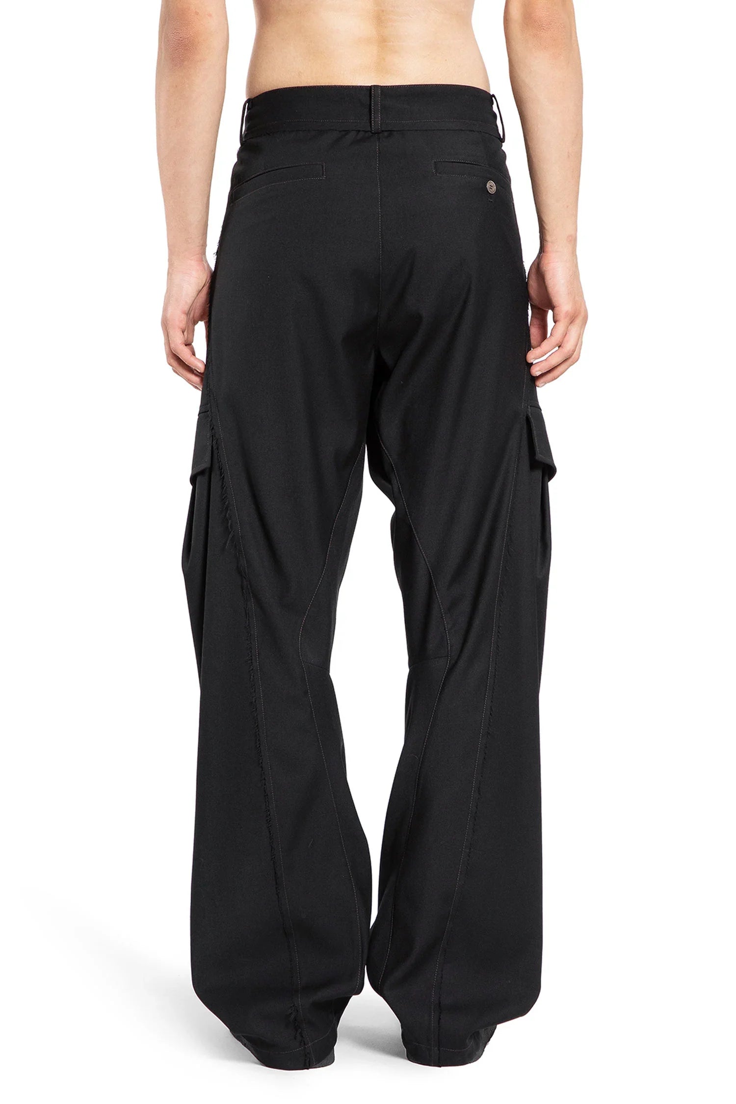 Curved Cargo Trousers - Antonioli.eu