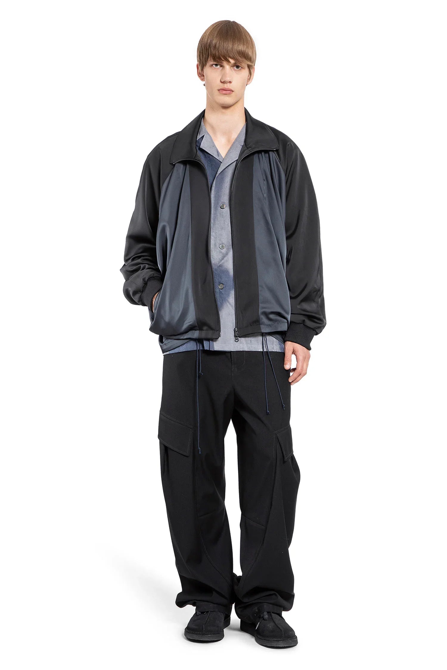 Curved Cargo Trousers - Antonioli.eu