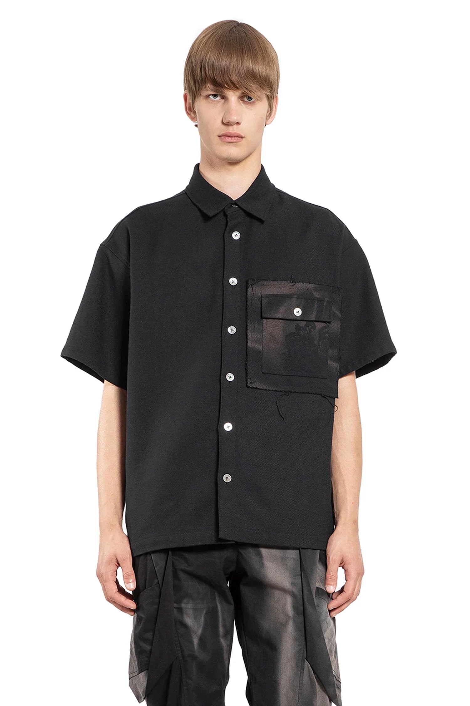 Sunbleached Patch Pocket Shirt - Antonioli.eu