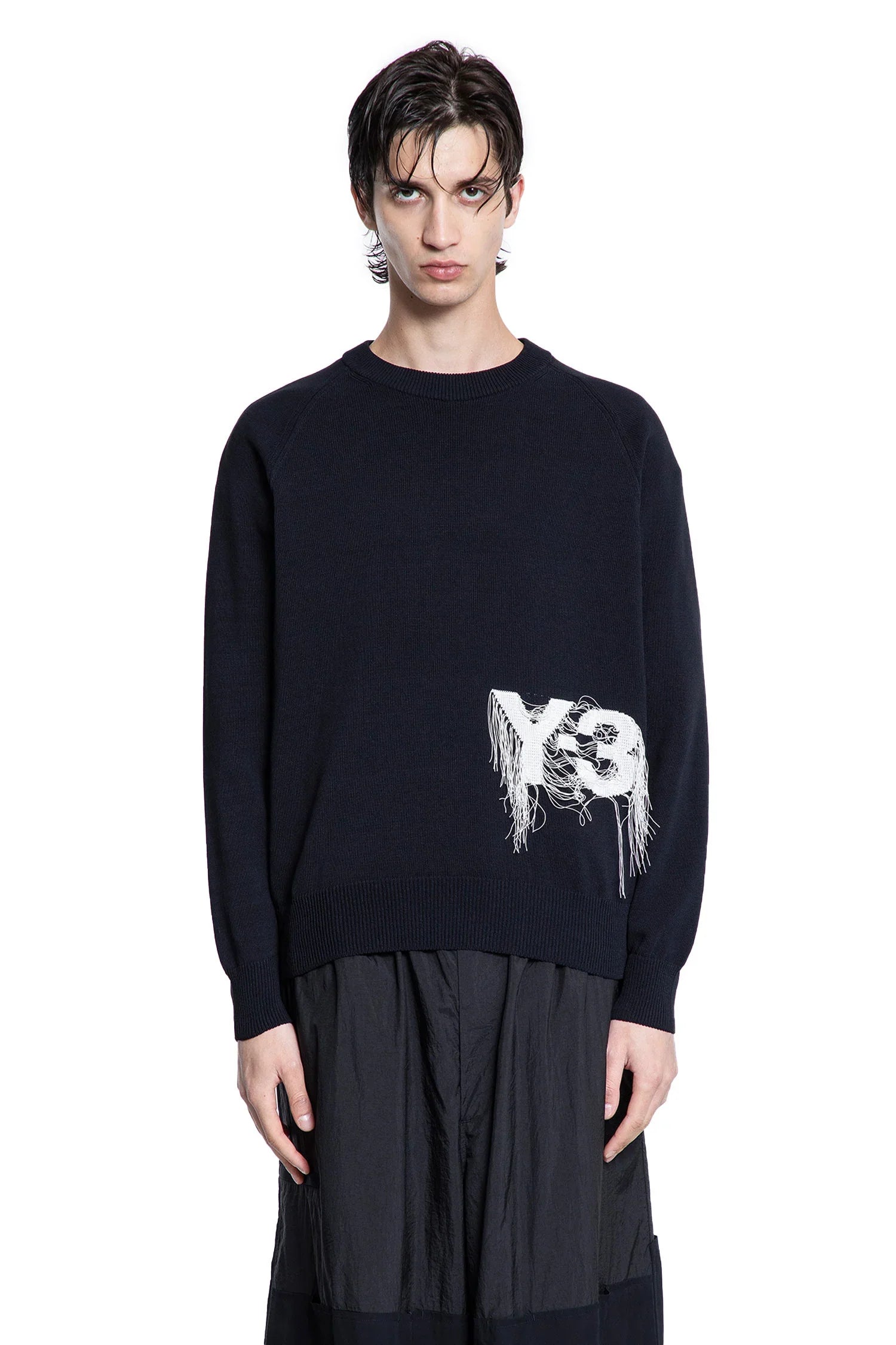 Frayed Logo Sweater - Antonioli.eu