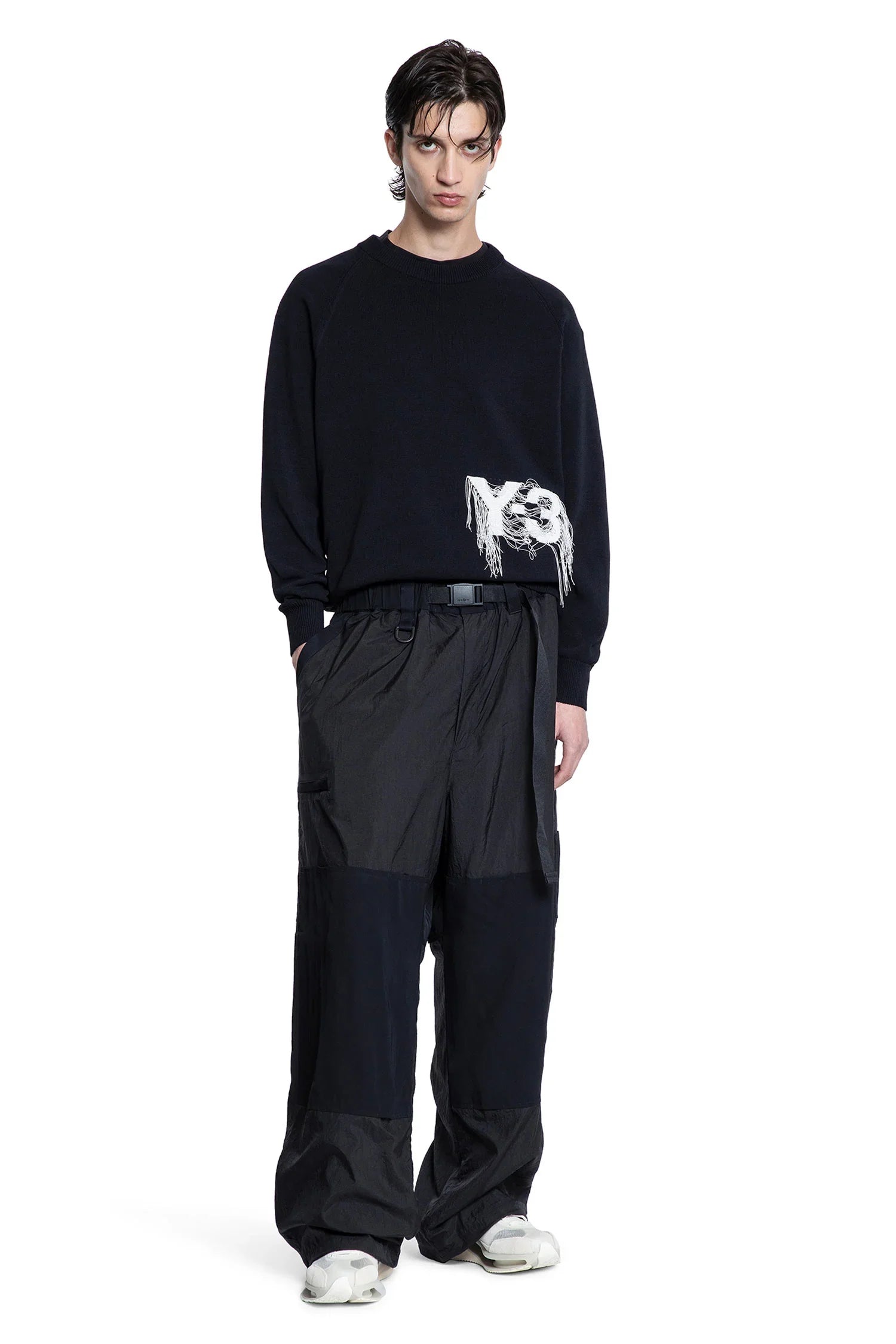 Frayed Logo Sweater - Antonioli.eu