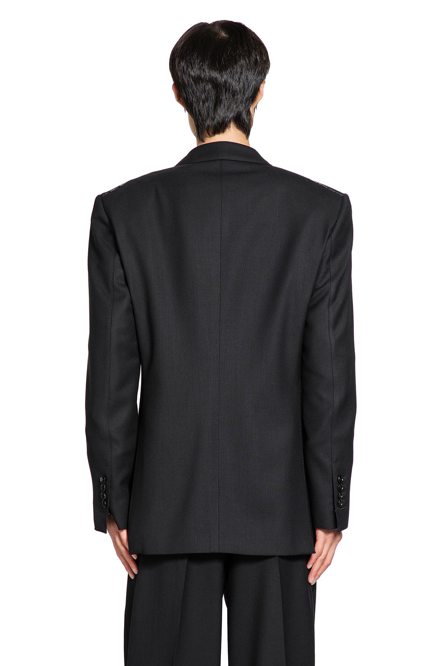 Double-Breasted Blazer in Broken Twill - Antonioli.eu