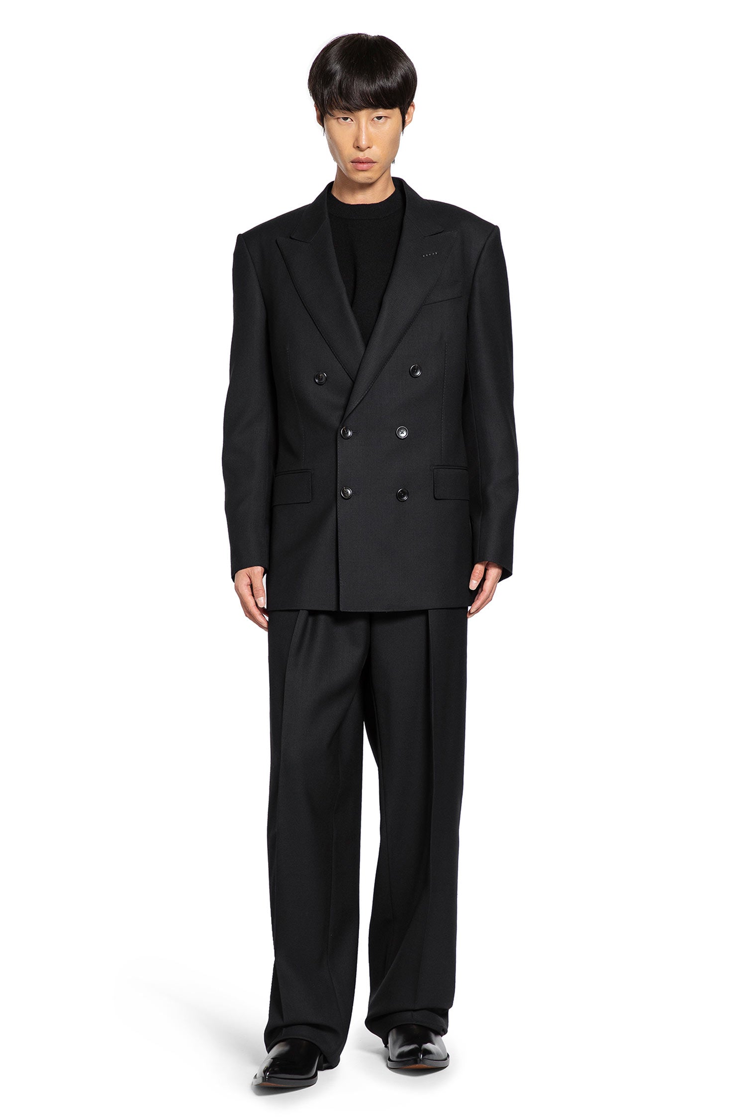 Double-Breasted Blazer in Broken Twill - Antonioli.eu