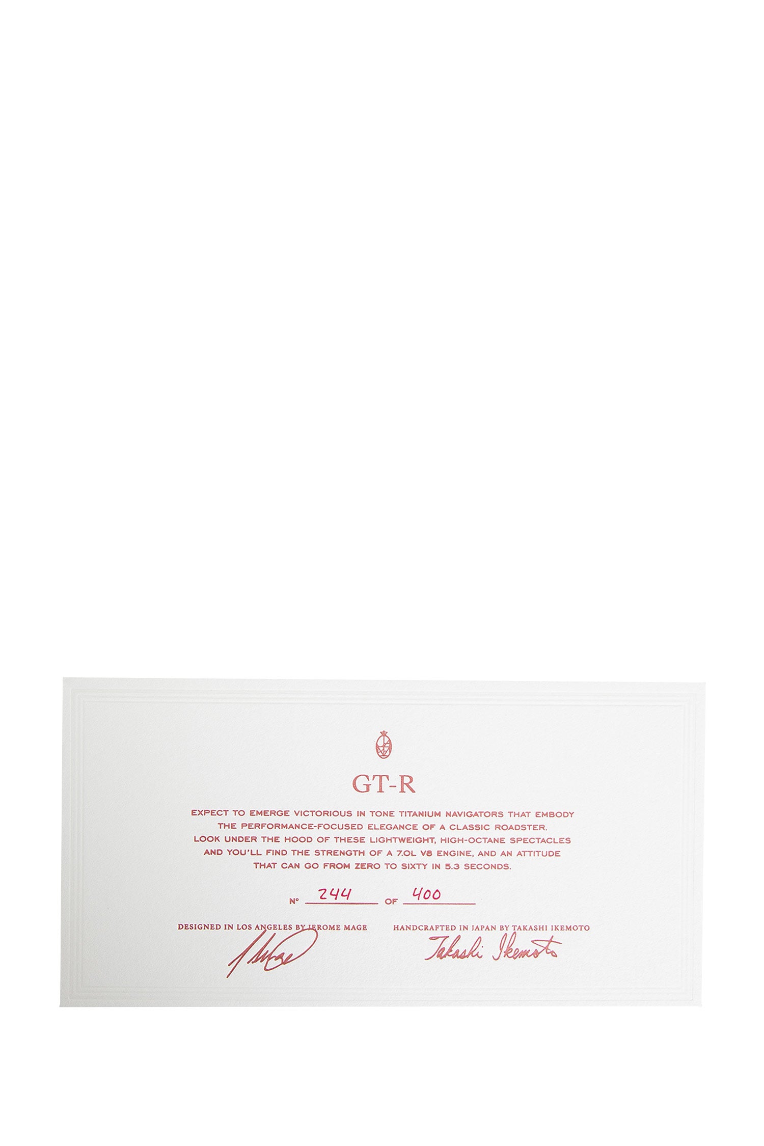 GT-R Sunglasses - Antonioli.eu