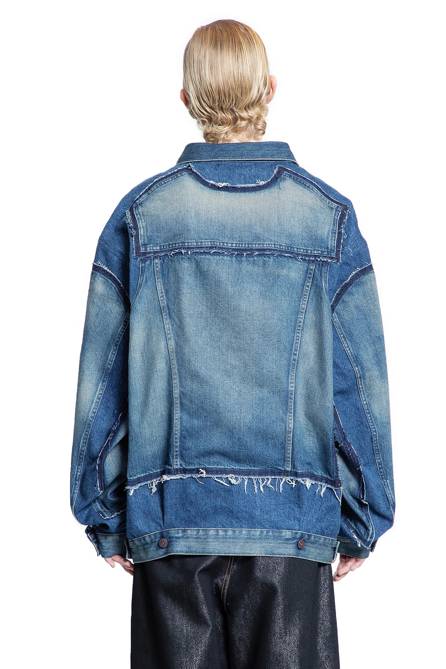 Spliced Denim Jacket - Antonioli.eu