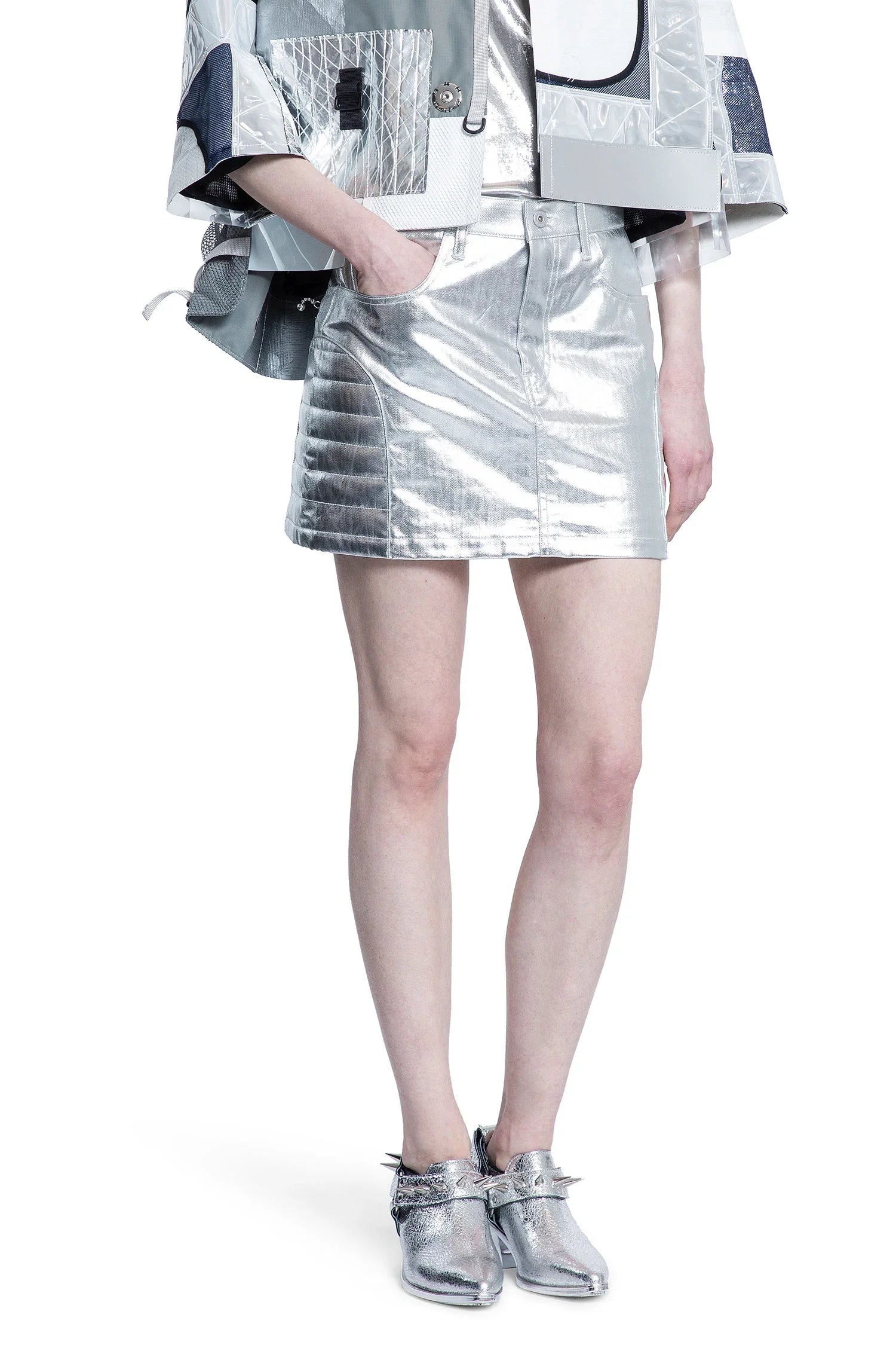 Coated Denim Mini Skirt Antonioli.eu Coated Denim Mini Skirt Antonioli.eu