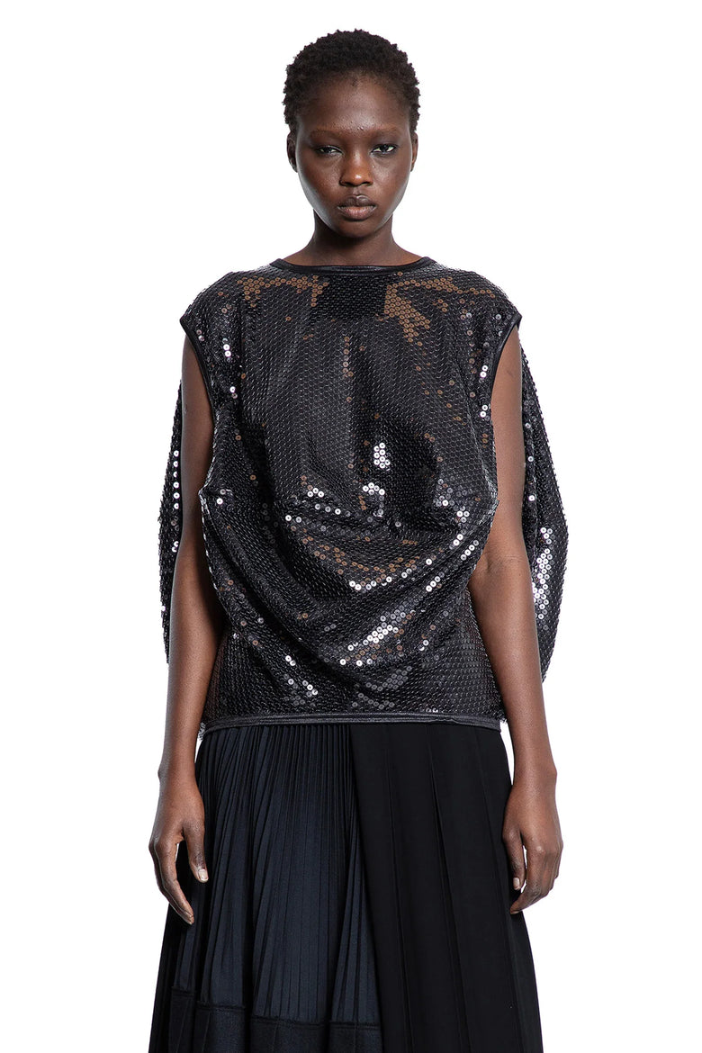 Sequin Draped Top - Antonioli.eu