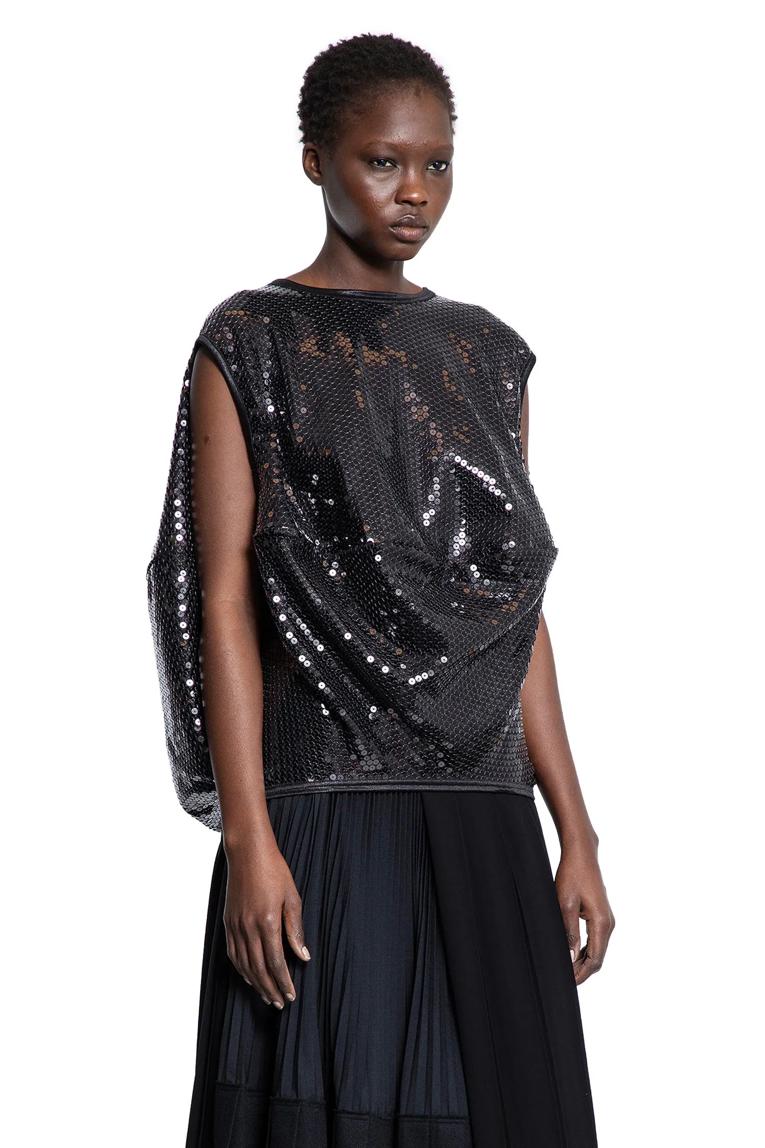 Sequin Draped Top - Antonioli.eu