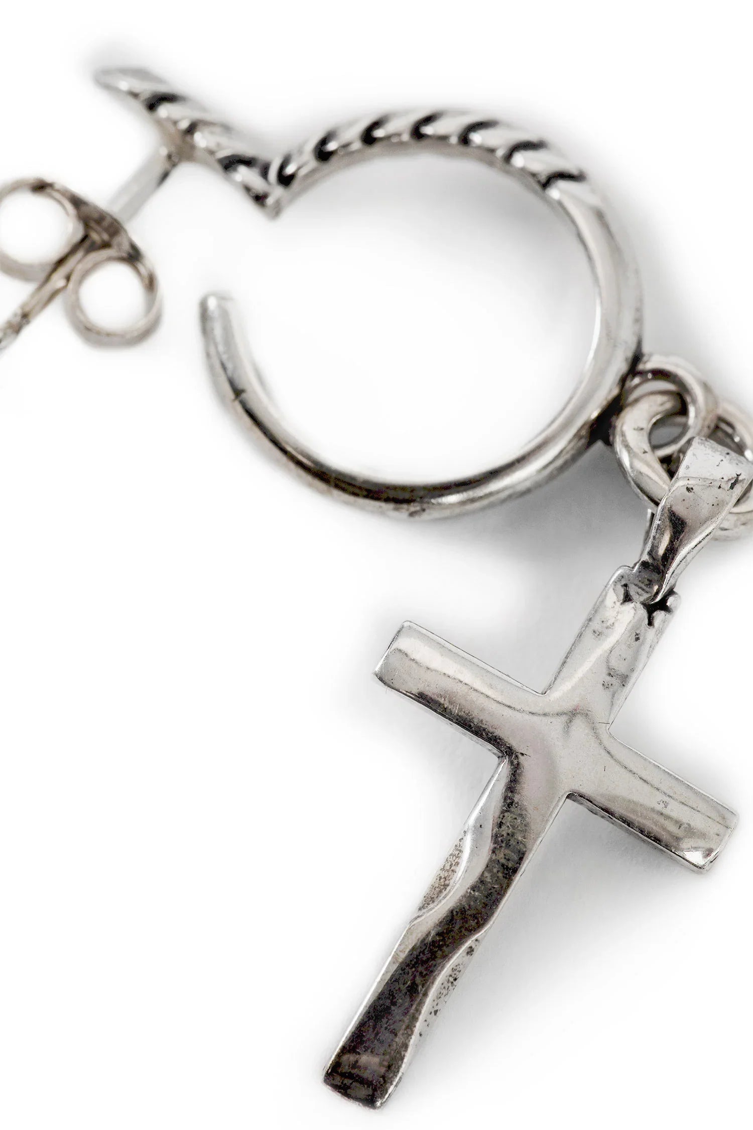 Plain Cross Earring - Antonioli.eu