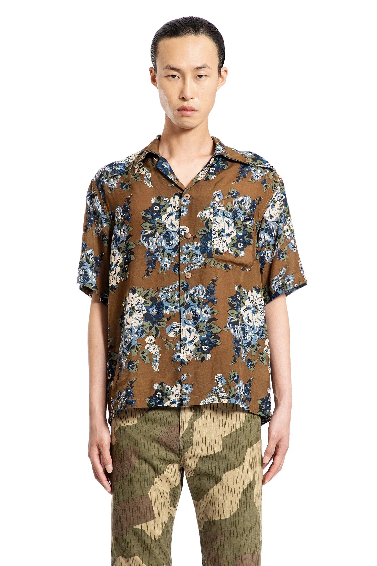 Silk Rayon Champêtre Maria Aloha Shirt - Antonioli.eu