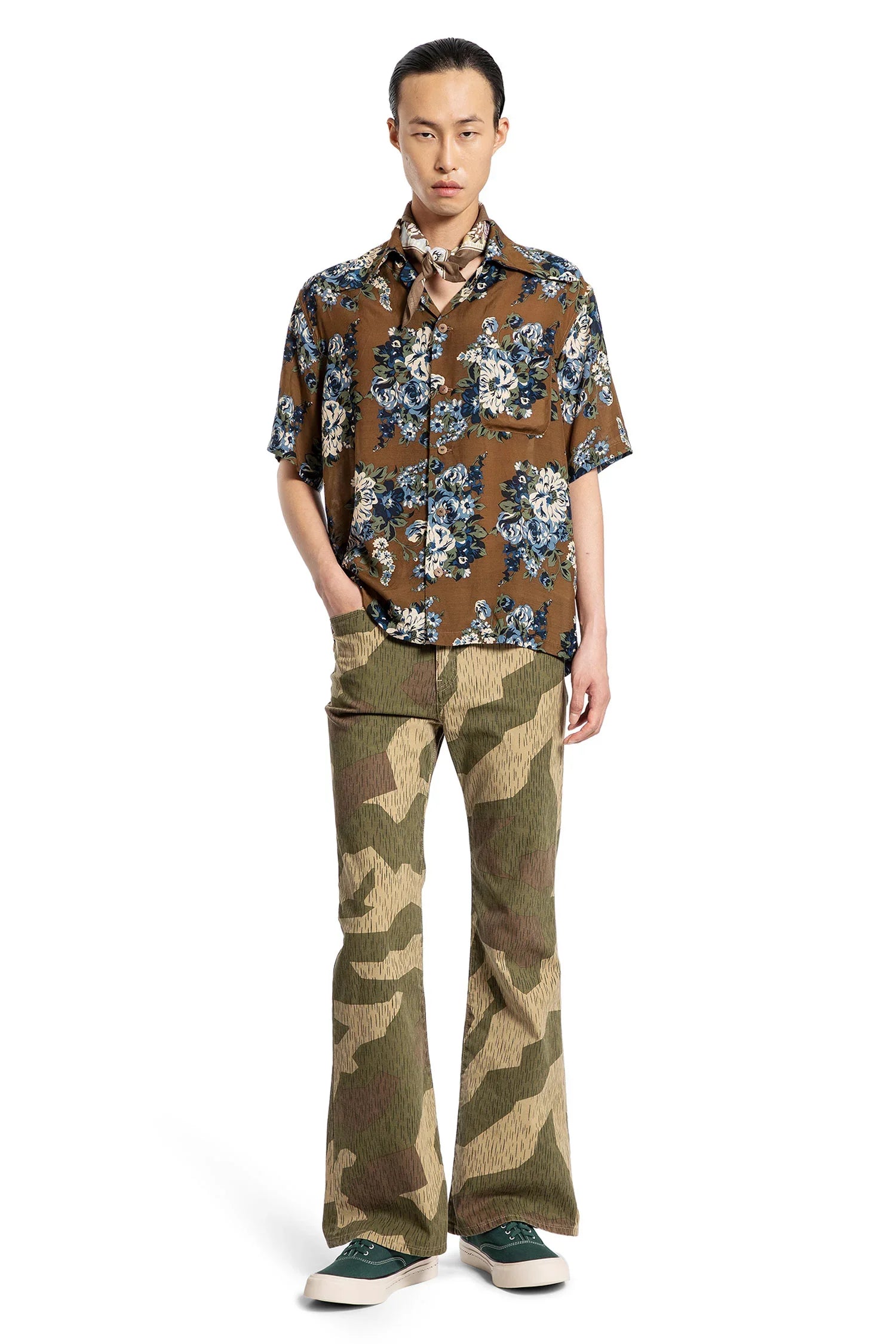 Silk Rayon Champêtre Maria Aloha Shirt - Antonioli.eu