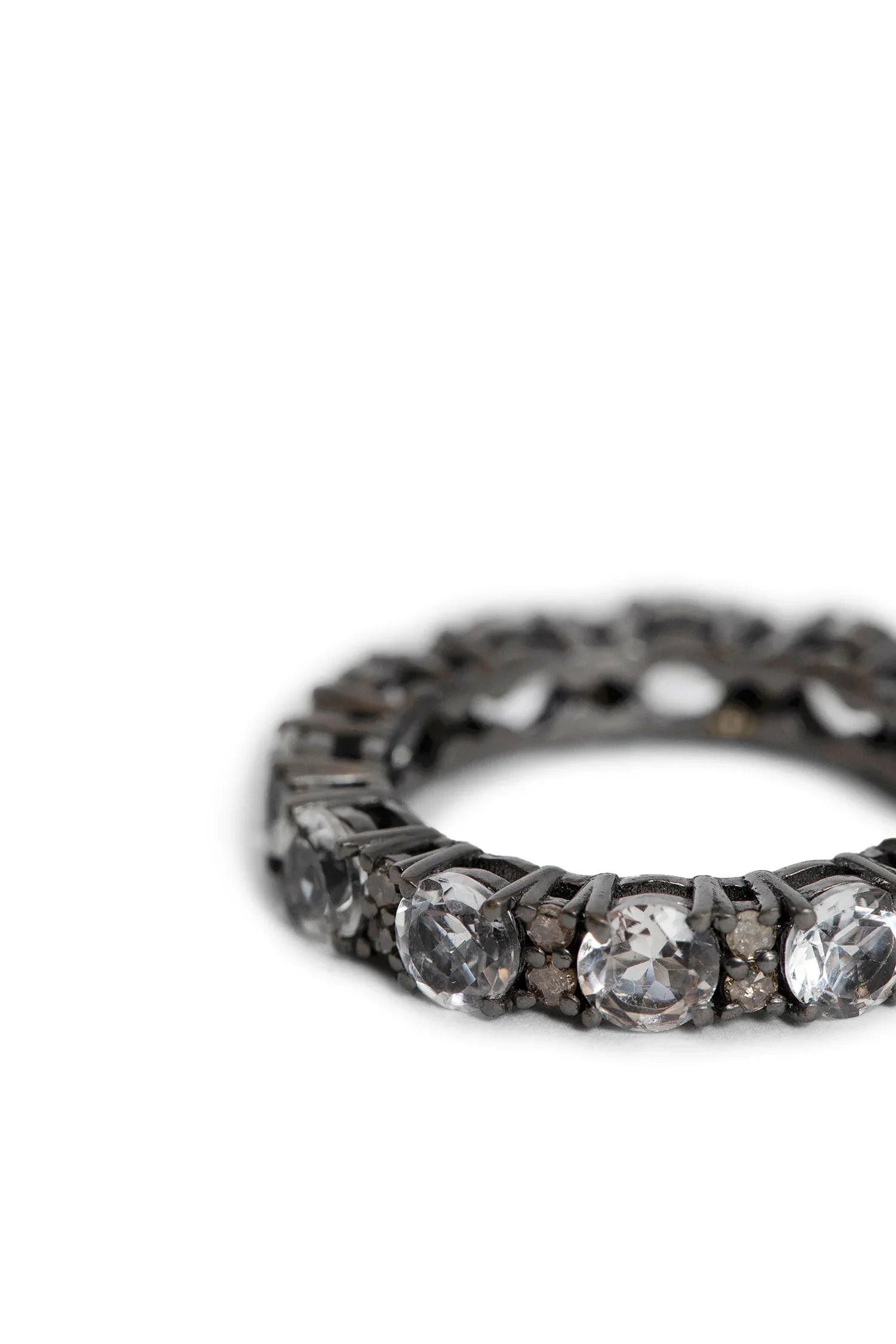 K- 49 Shama Topaz and Diamond Band Ring - Antonioli.eu