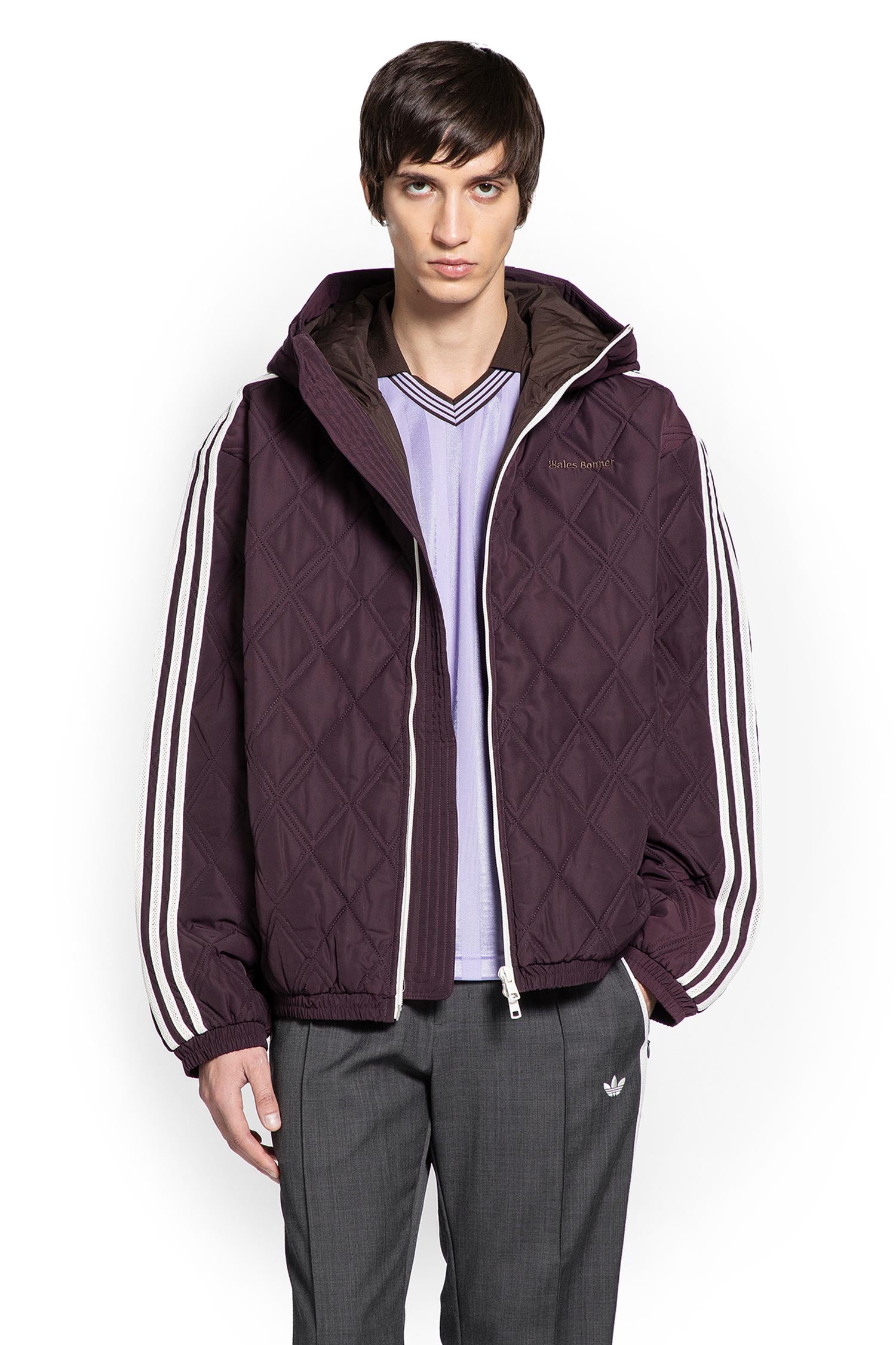 ADIDAS MAN PURPLE T-SHIRTS & TANK TOPS