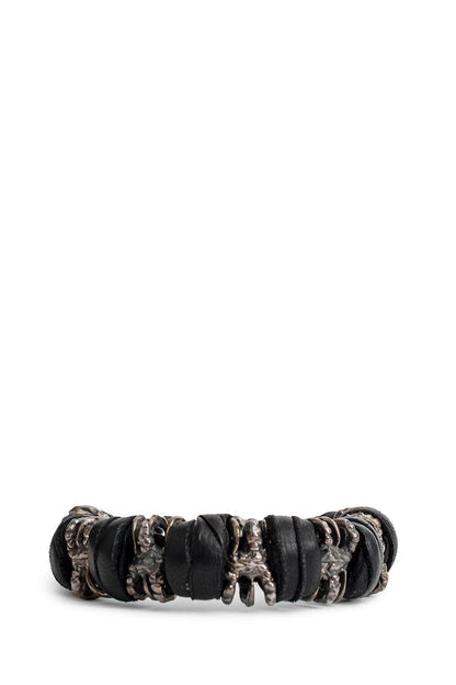 Leather And Silver Bracelet - Antonioli.eu