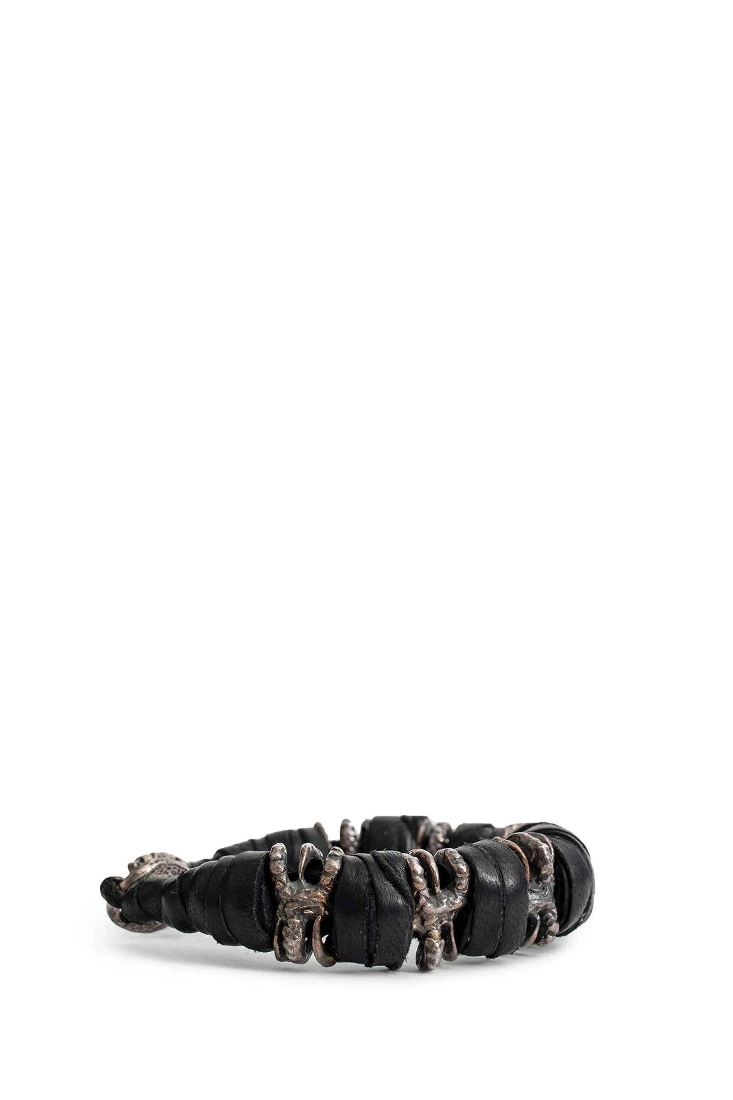 Leather And Silver Bracelet - Antonioli.eu
