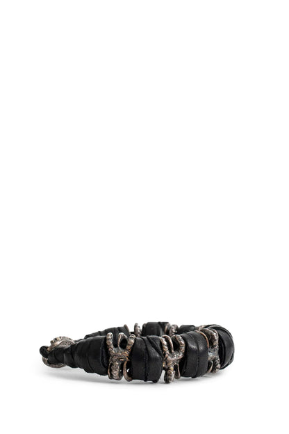 Leather And Silver Bracelet - Antonioli.eu