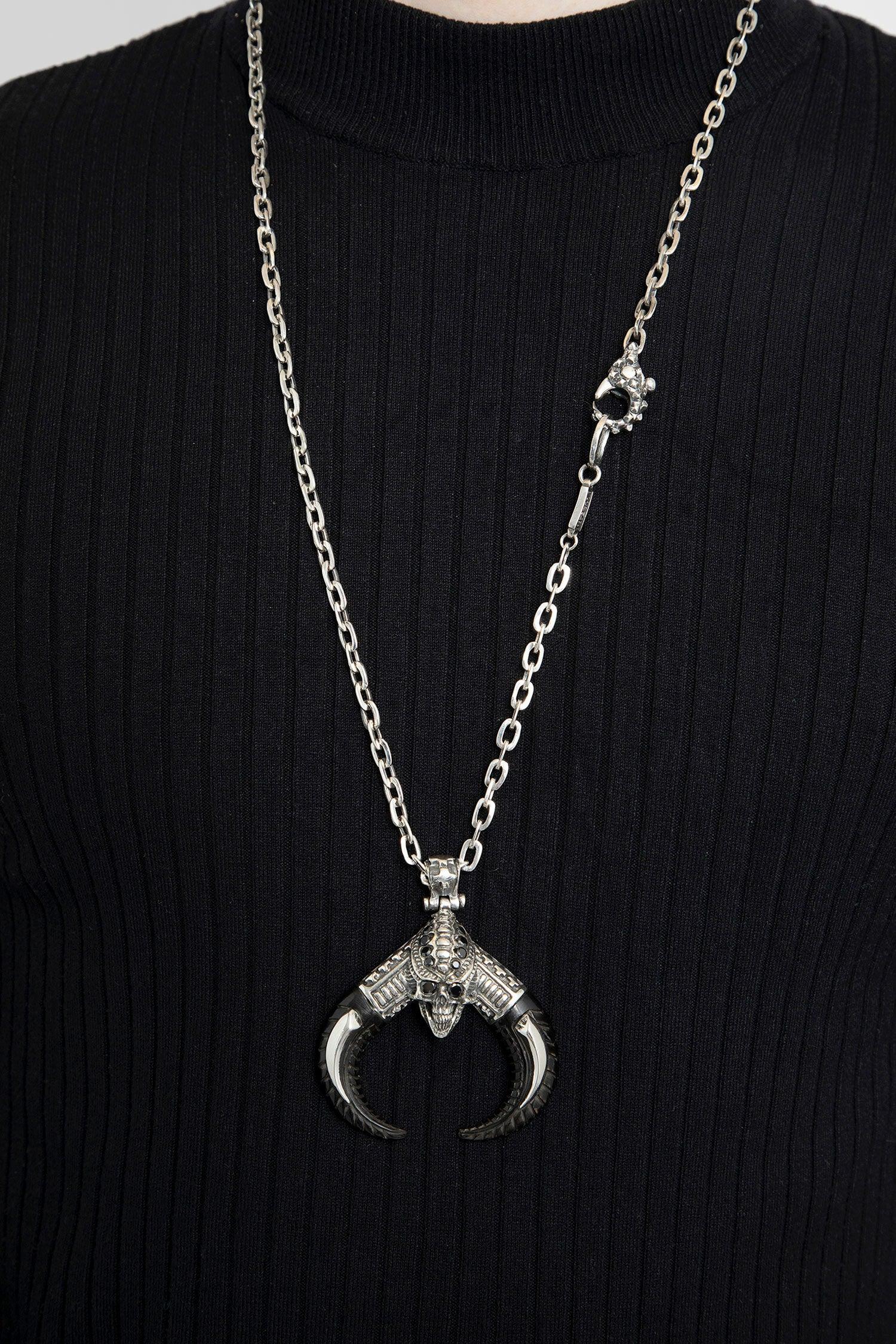 Skull Alien Horn Necklace - Antonioli.eu
