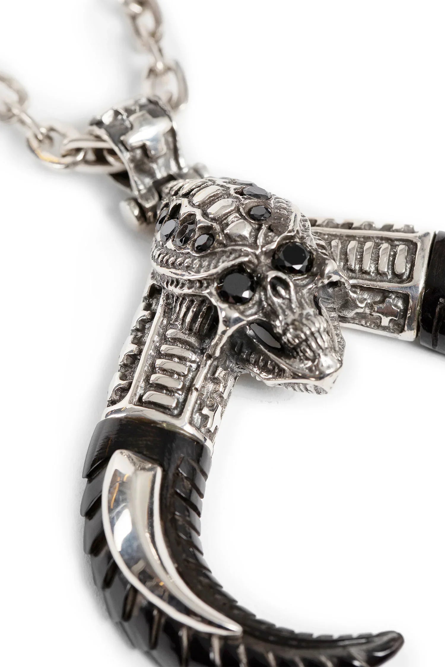 Skull Alien Horn Necklace - Antonioli.eu