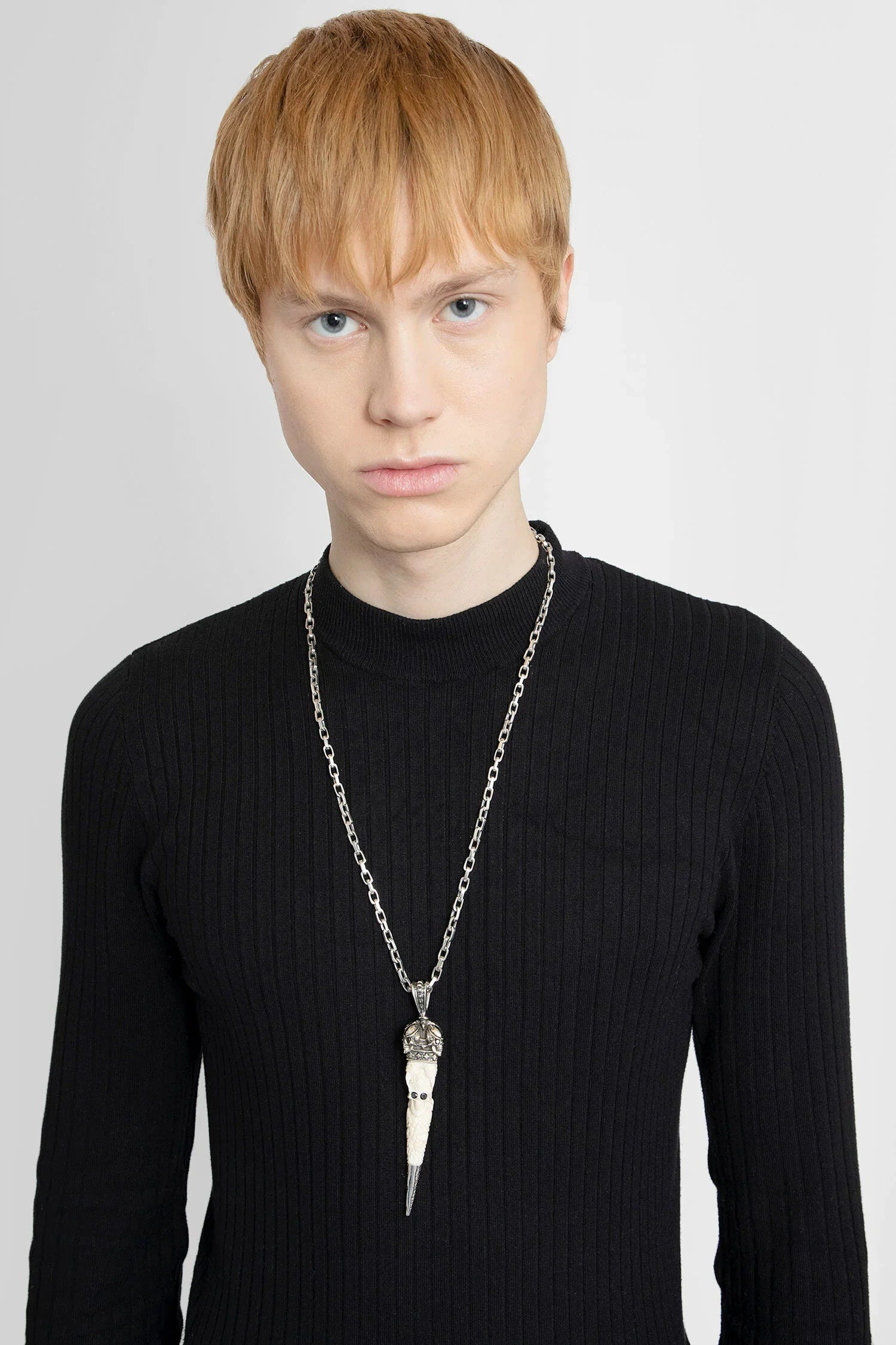 Pendant Skull Kannibal Horn Necklace - Antonioli.eu