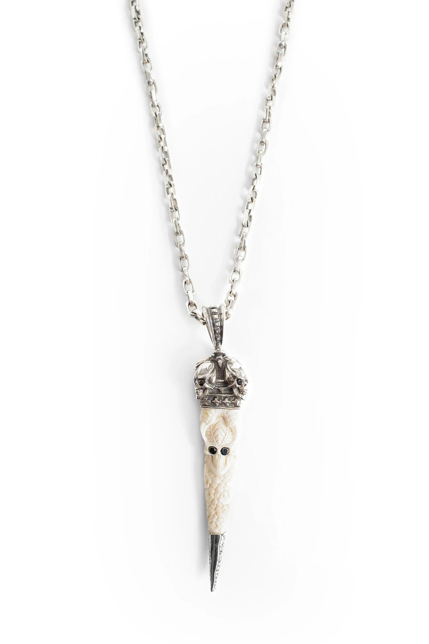 Pendant Skull Kannibal Horn Necklace - Antonioli.eu