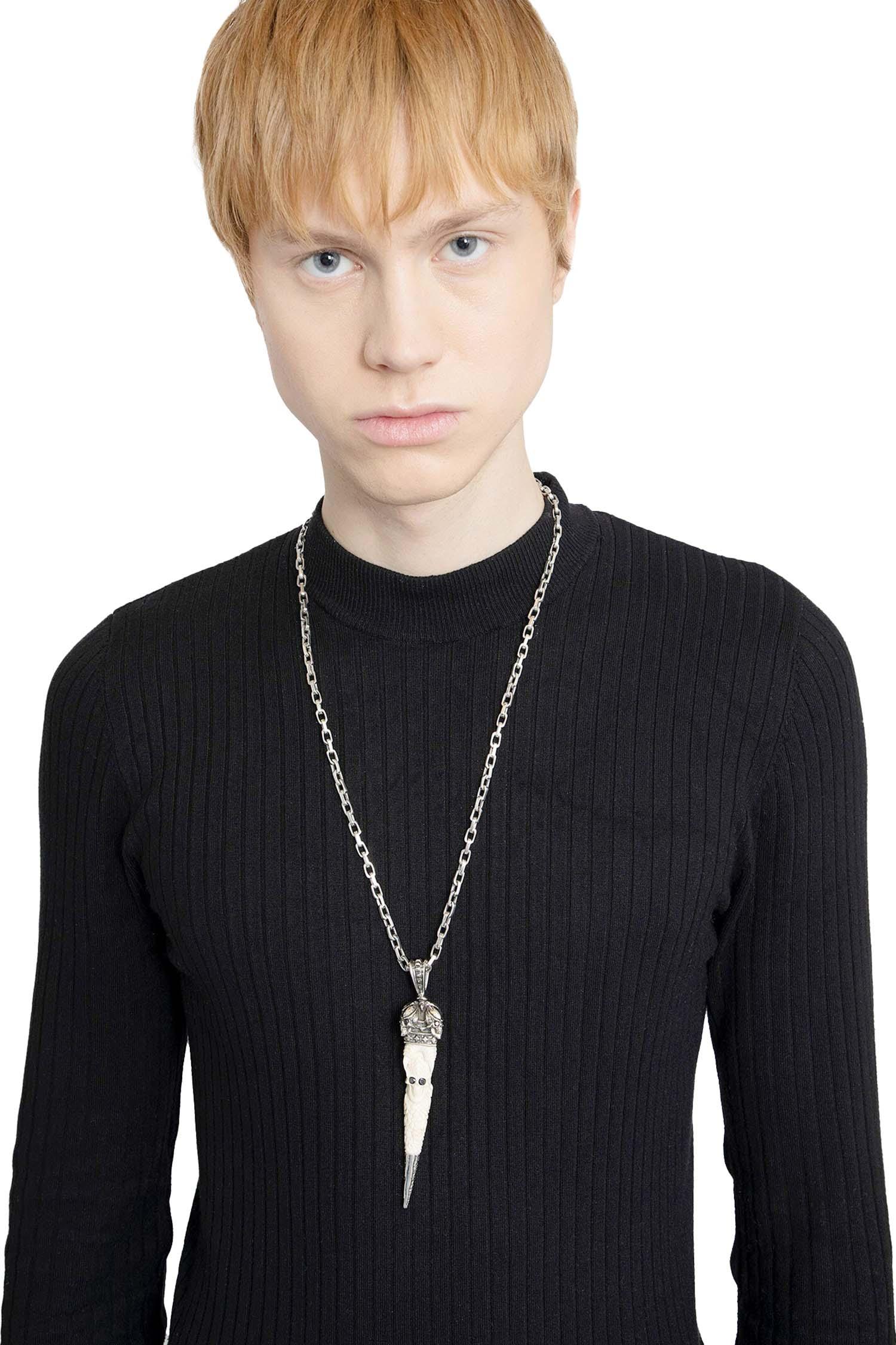 Pendant Skull Kannibal Horn Necklace - Antonioli.eu