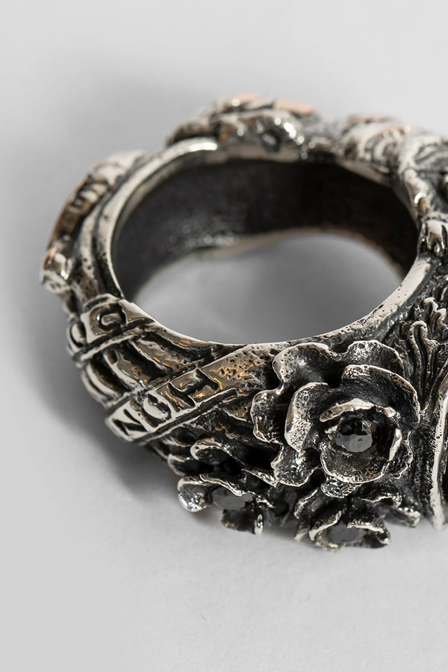 Corsair Silver Ring With Onyx Stone - Antonioli.eu