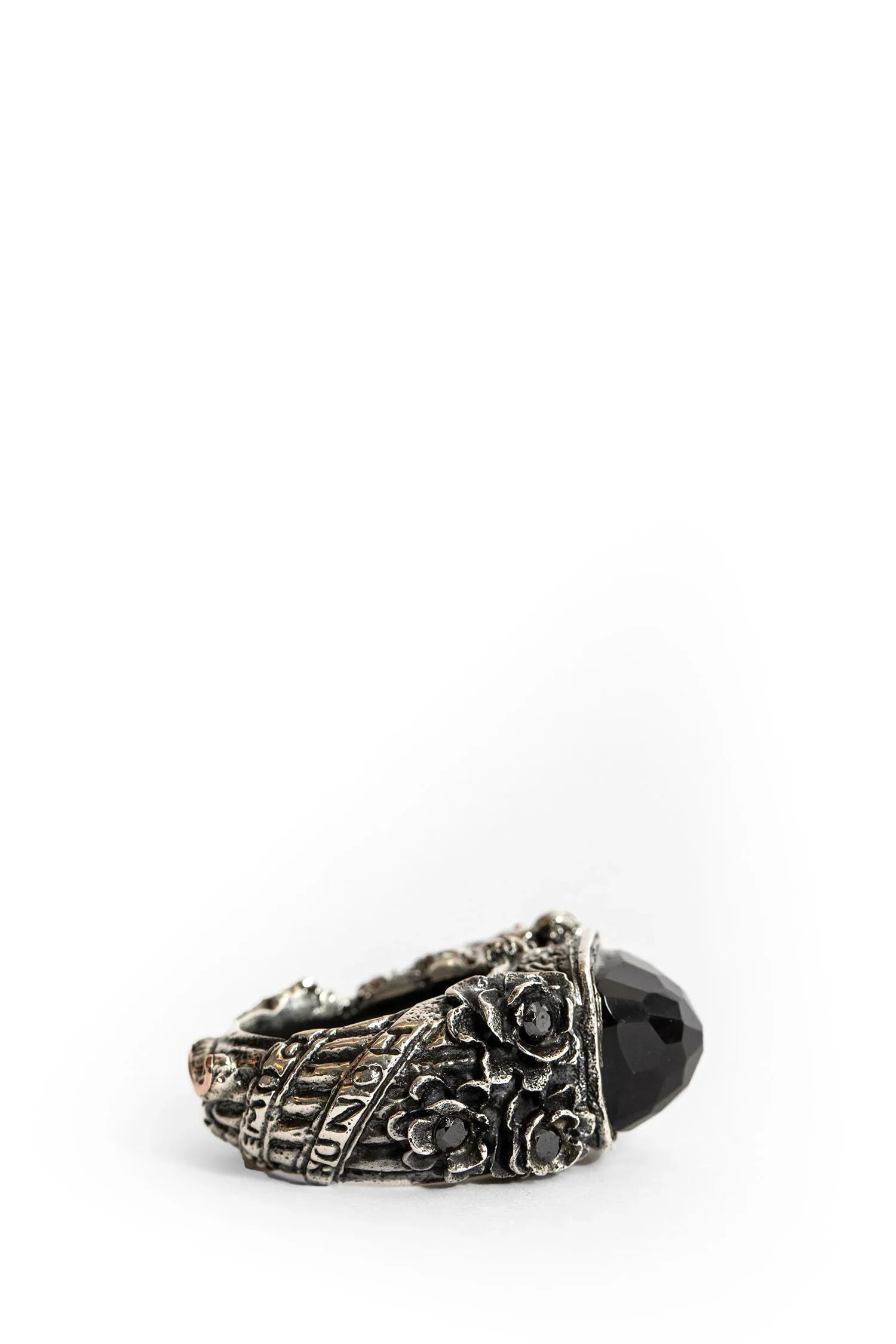 Corsair Silver Ring With Onyx Stone - Antonioli.eu