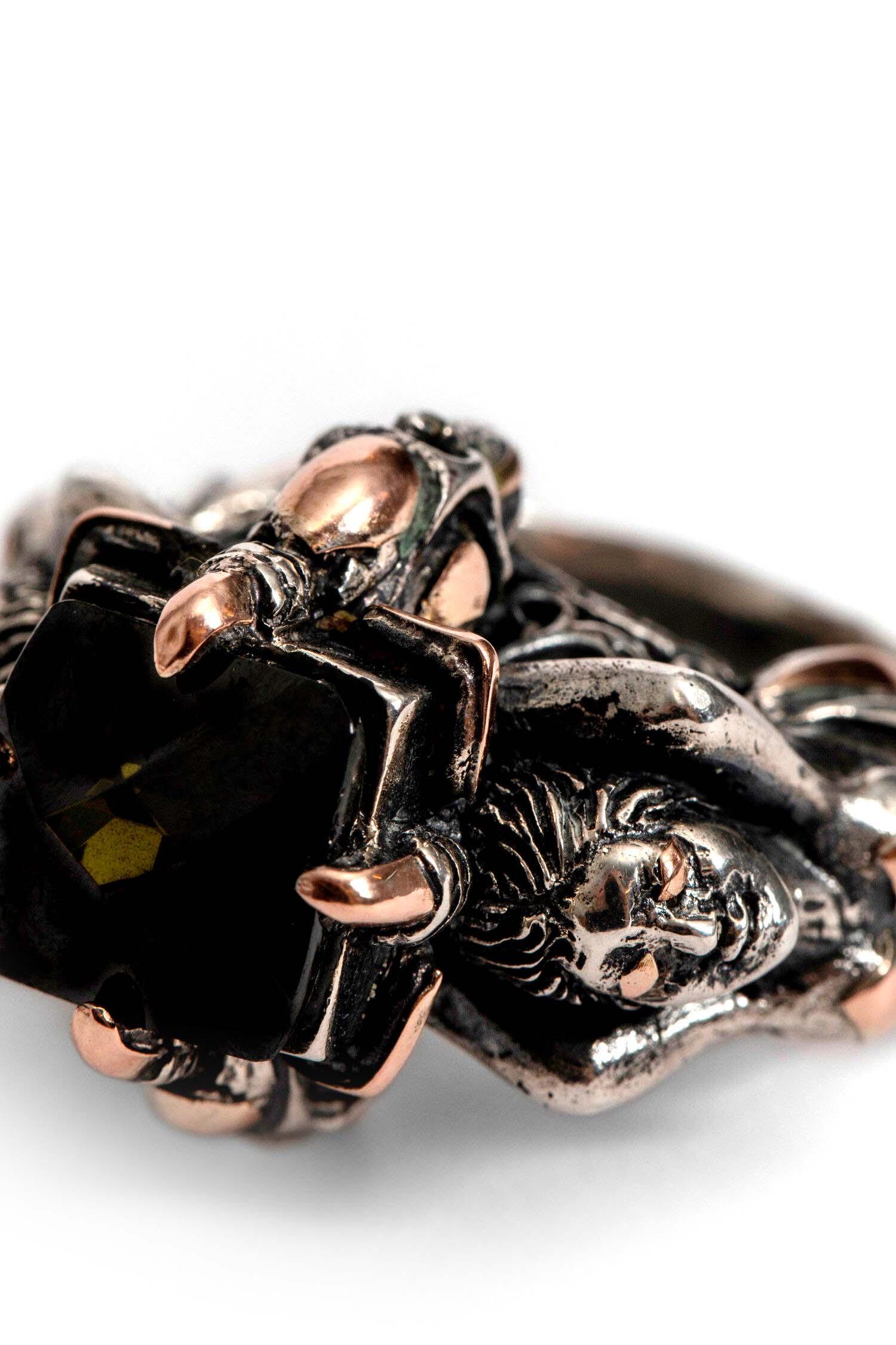 Skull And Mermaid Ring - Antonioli.eu