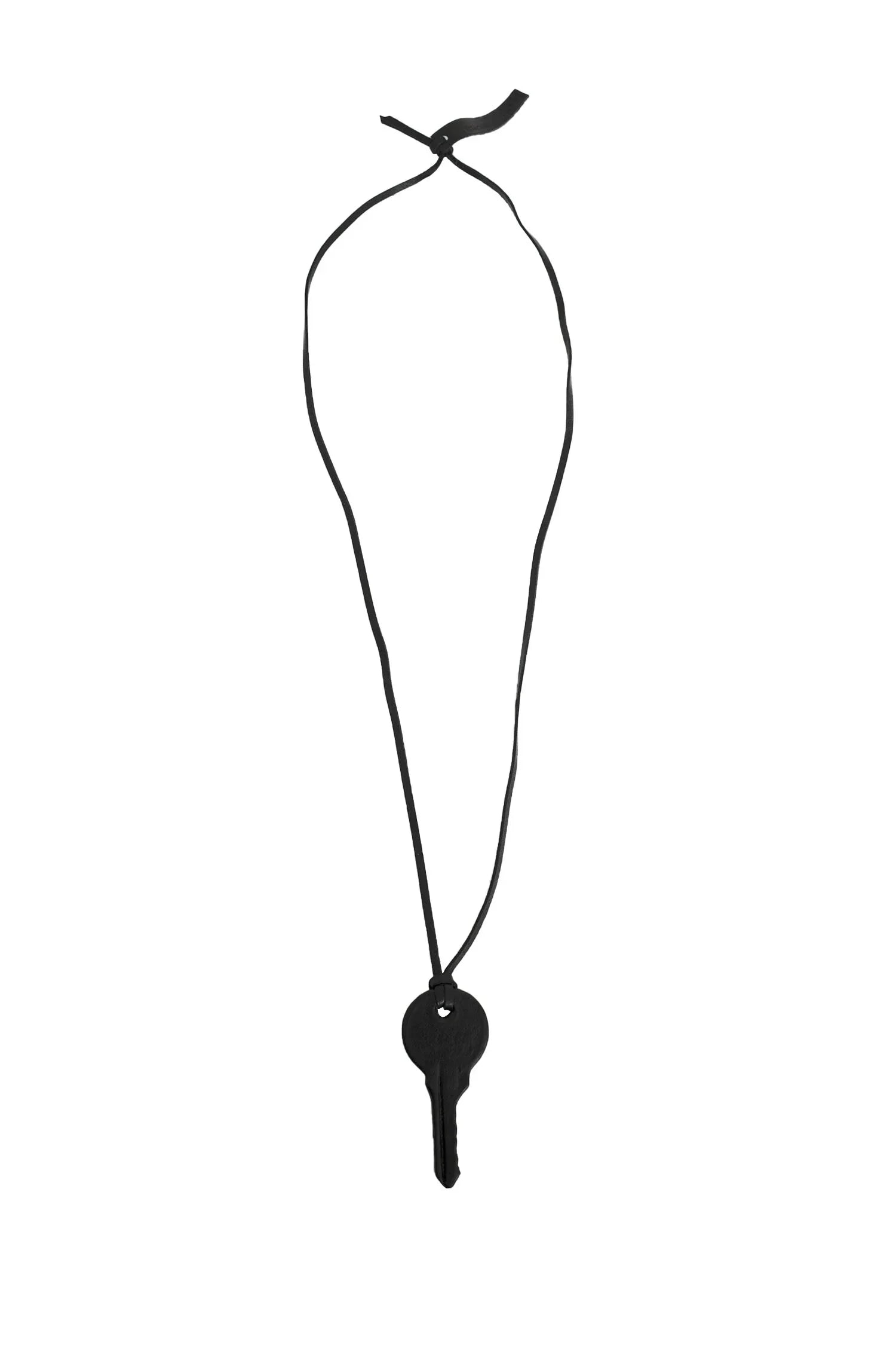 Leather Covered Key With Ribbon - Antonioli.eu