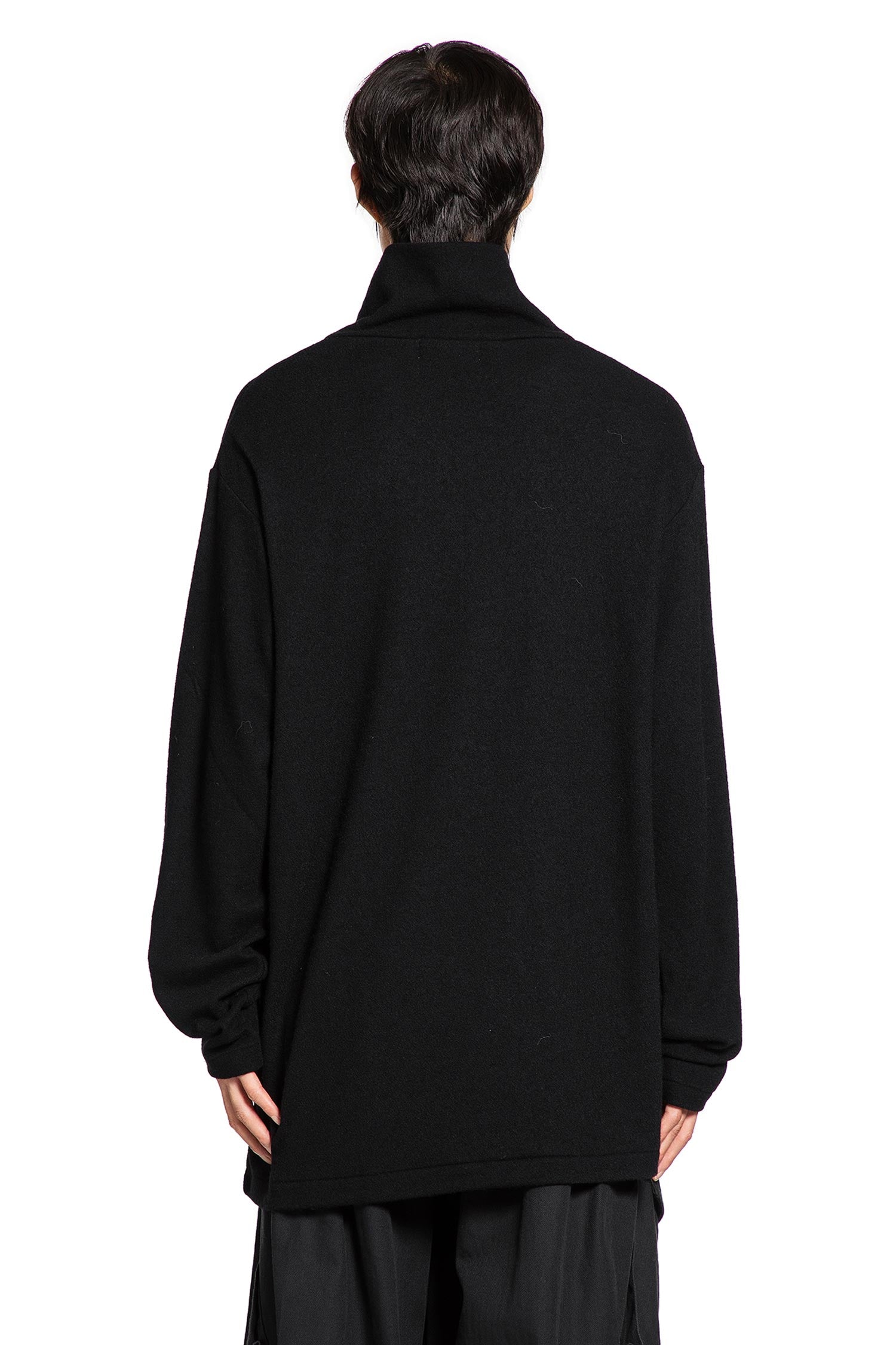 Wool Turtleneck Long Sleeve Top