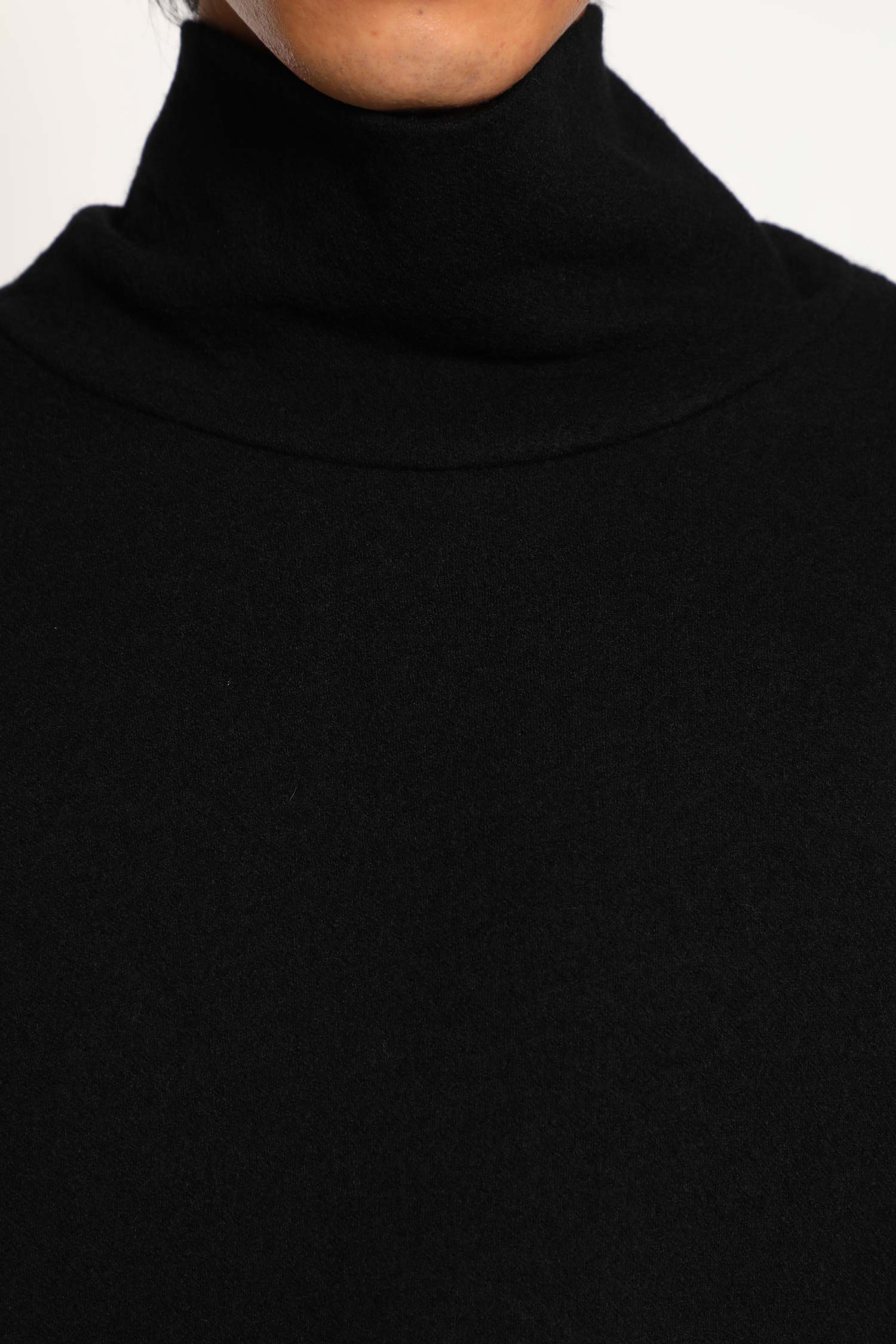 Wool Turtleneck Long Sleeve Top