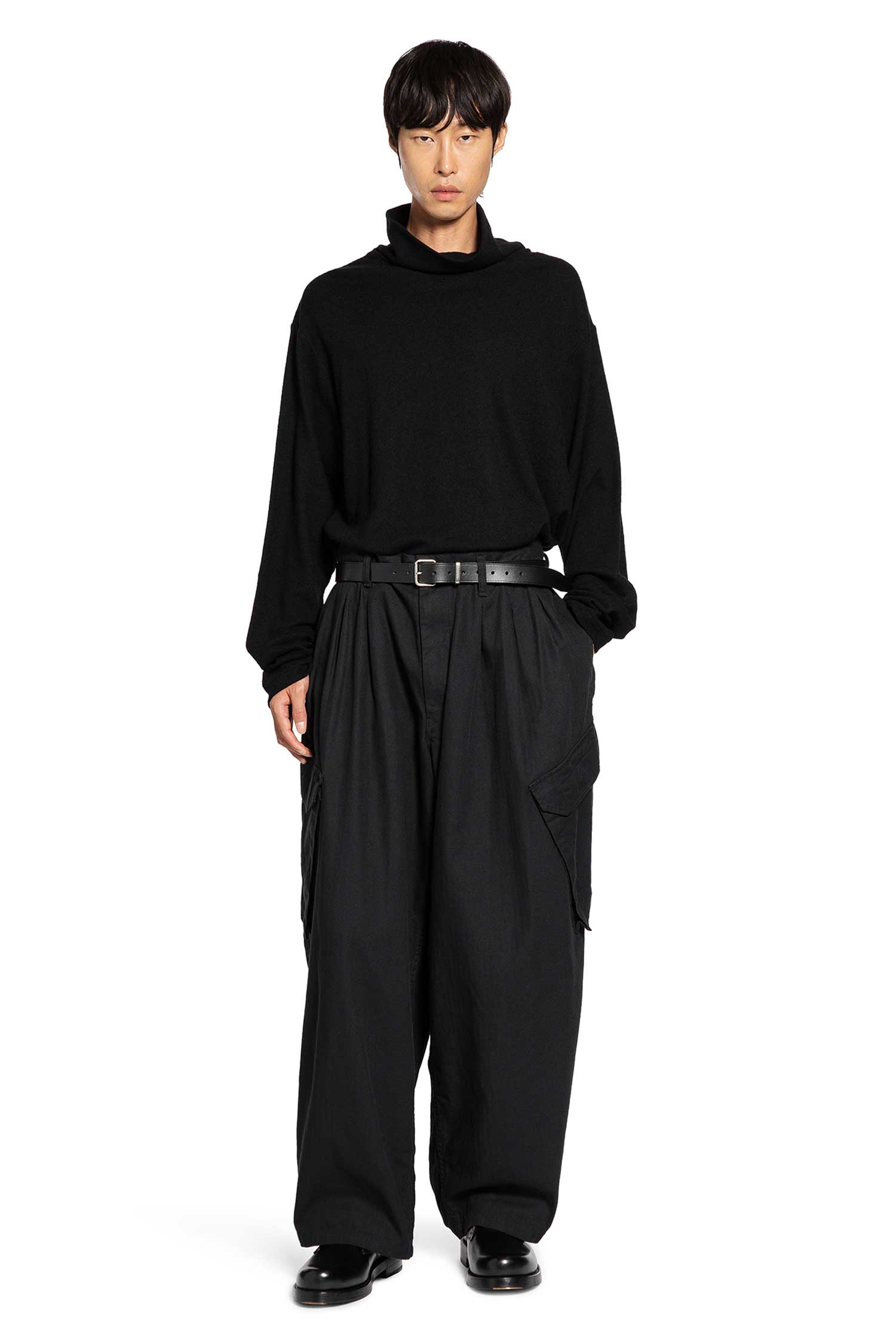 Wool Turtleneck Long Sleeve Top
