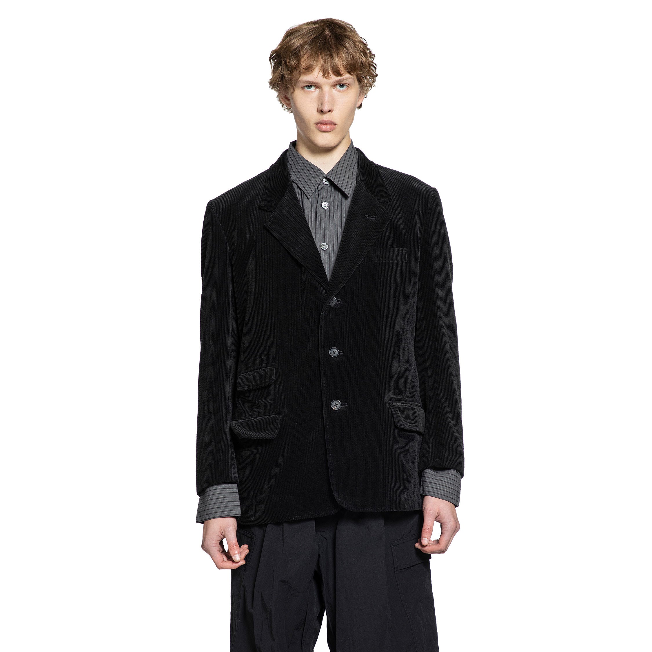 Y'S FOR MEN MAN BLACK BLAZERS