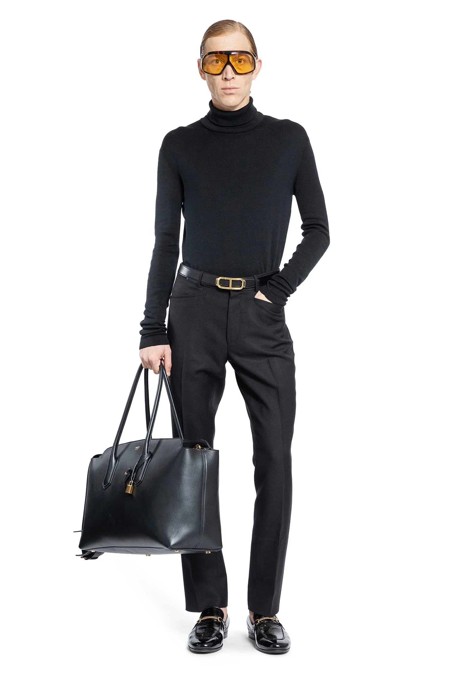 Cotton Jersey Stitch Roll-Neck Sweater - Antonioli.eu