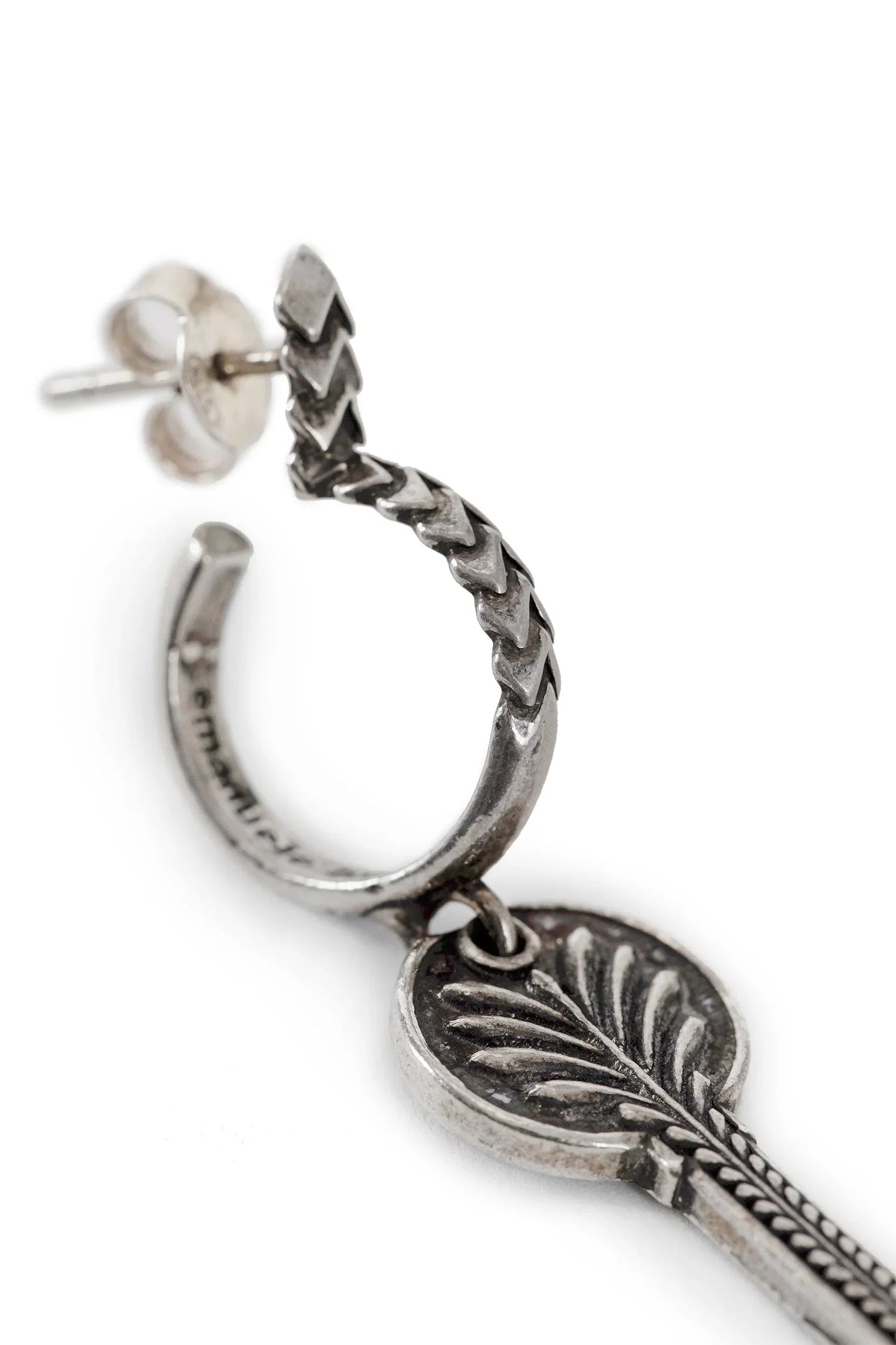 Decorated Key Earring - Antonioli.eu