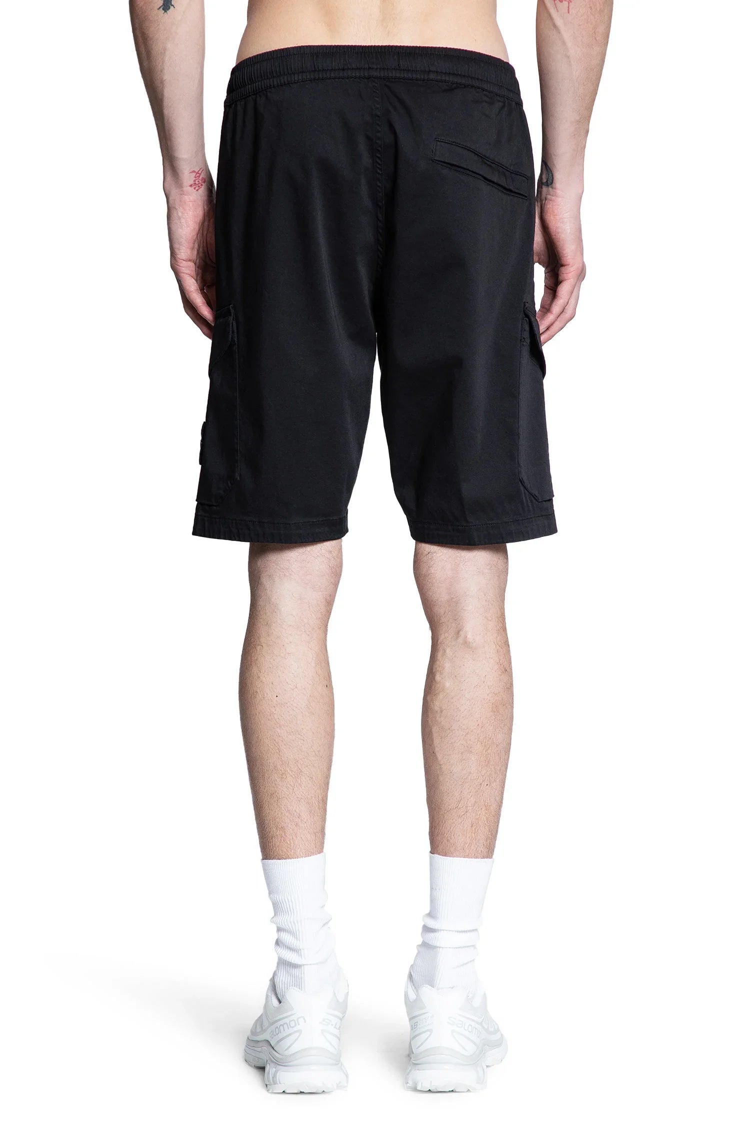 STONE ISLAND MAN BLACK SHORTS & SKIRTS - Antonioli.eu