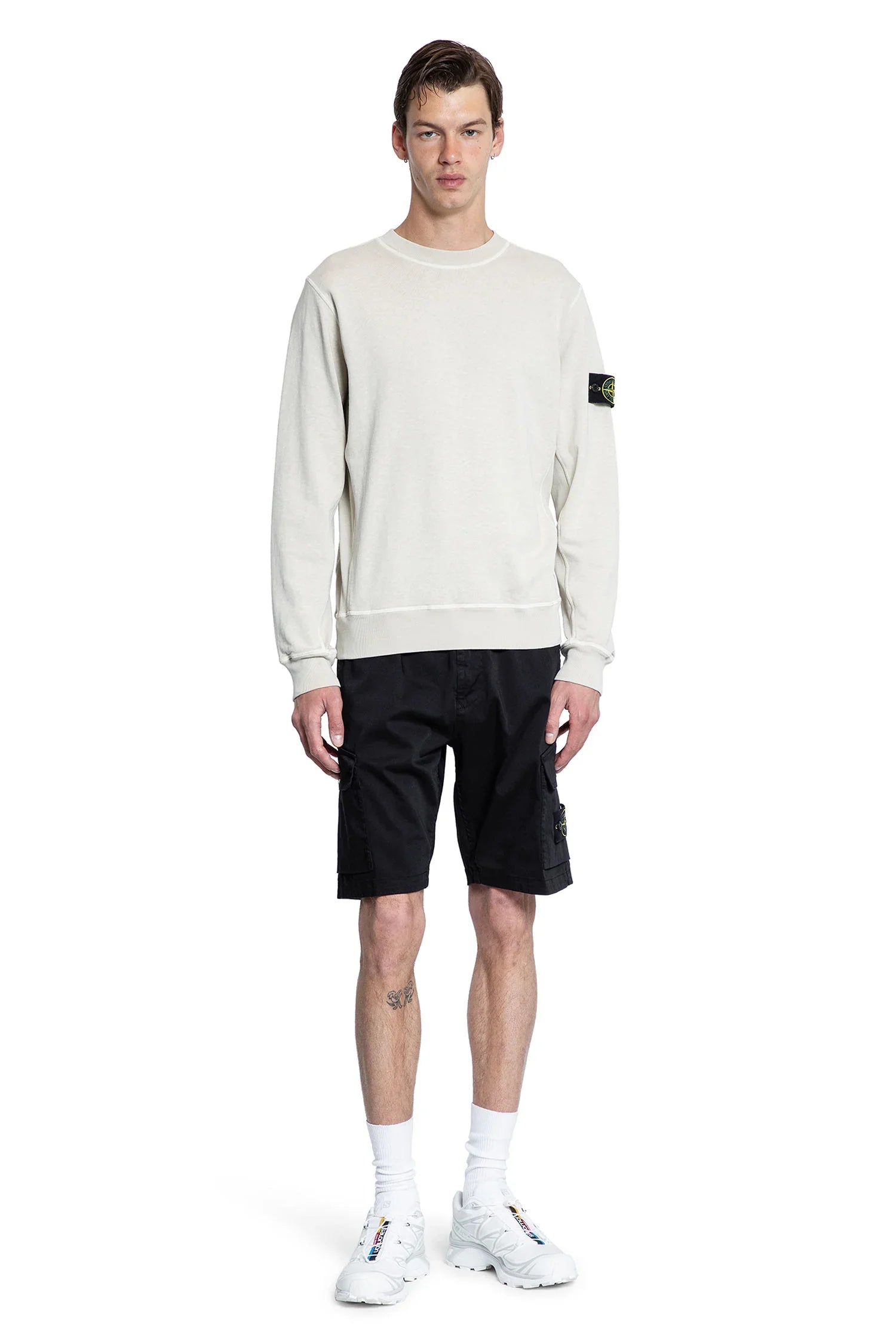 STONE ISLAND MAN BLACK SHORTS & SKIRTS - Antonioli.eu