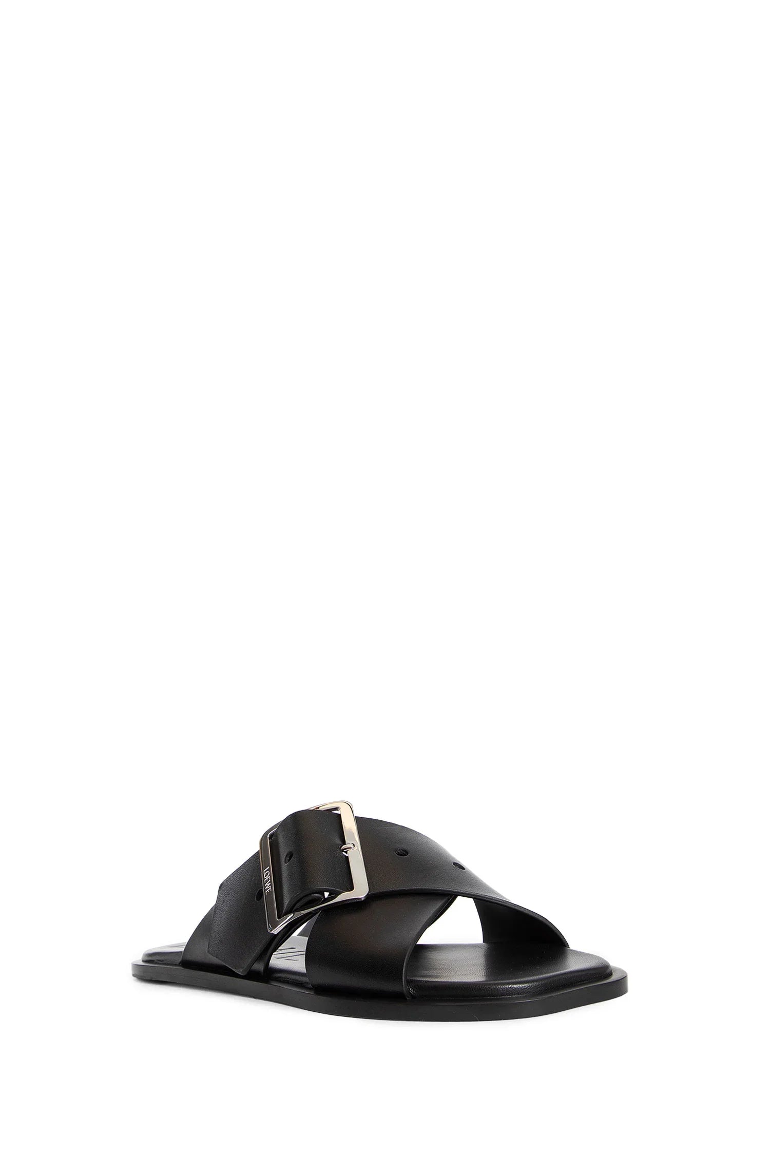 Petal Belt flat sandal in vegetable-tanned calfskin - Antonioli.eu