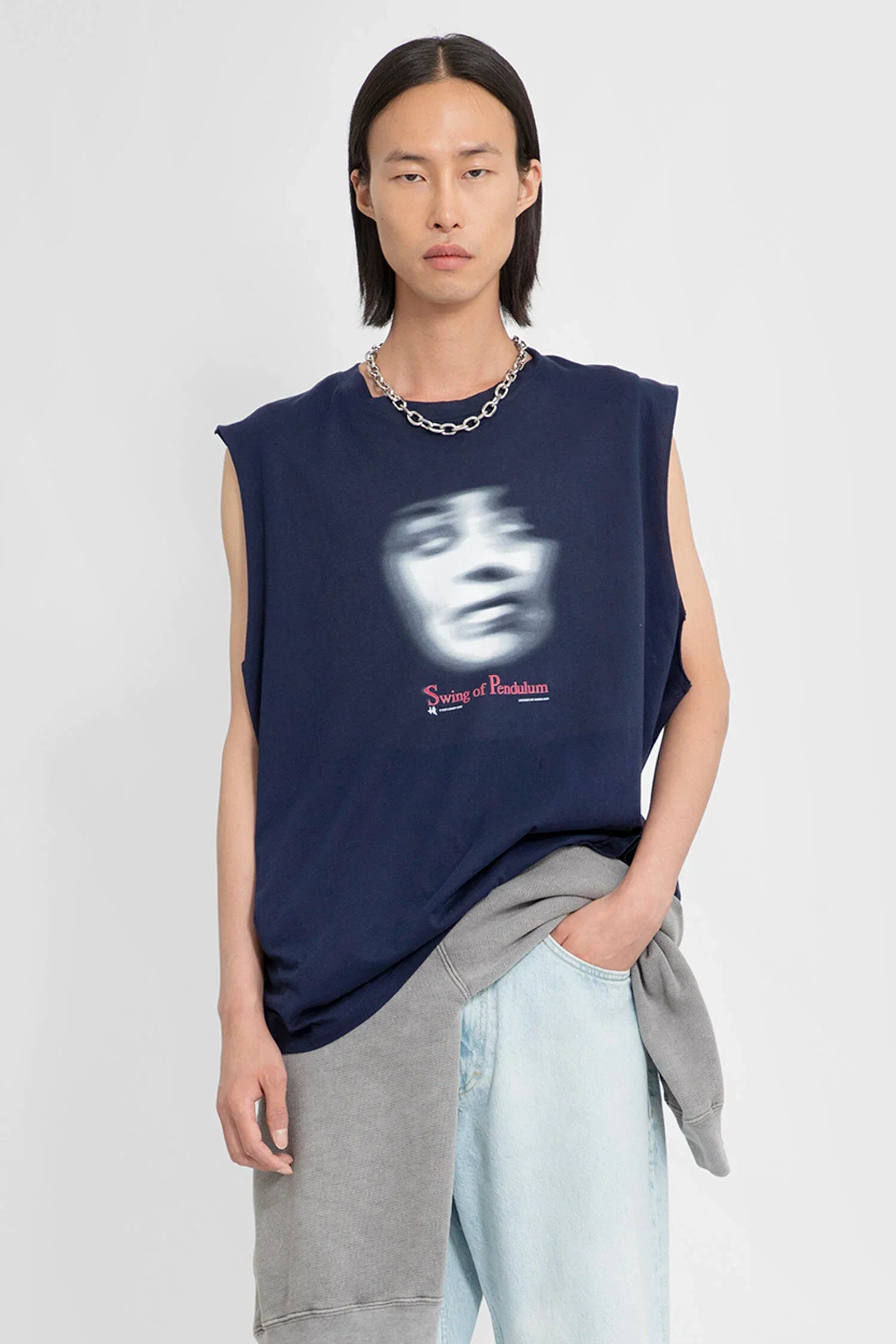 Our Legacy REVERSIBLE GRAVITY TANK 46 OUR LEGACY Navy Gravity