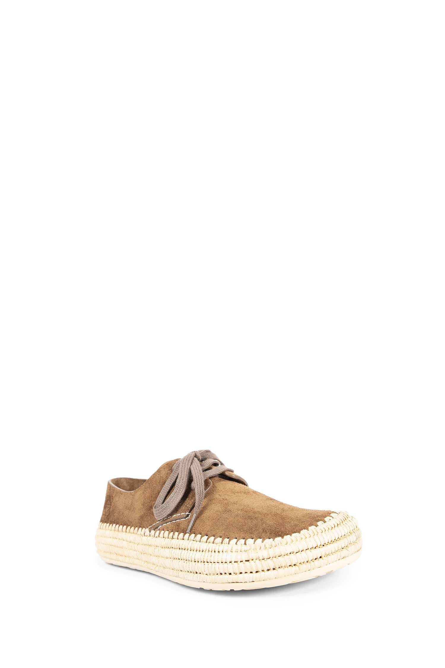 Rio Lace-Up Flats in Suede