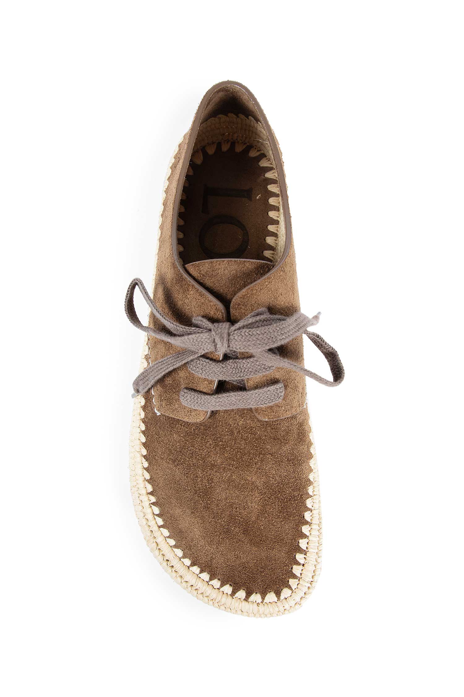 Rio Lace-Up Flats in Suede