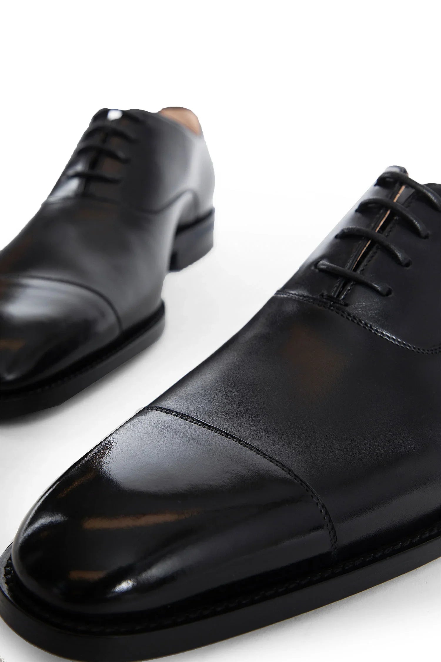 Crown Oxford Shoes in Shiny Calfskin - Antonioli.eu
