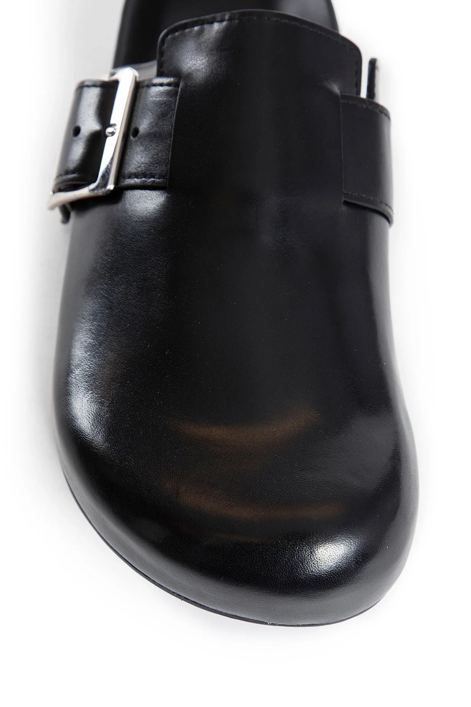 Ease Buckle mule in vegetable-tanned calfskin - Antonioli.eu