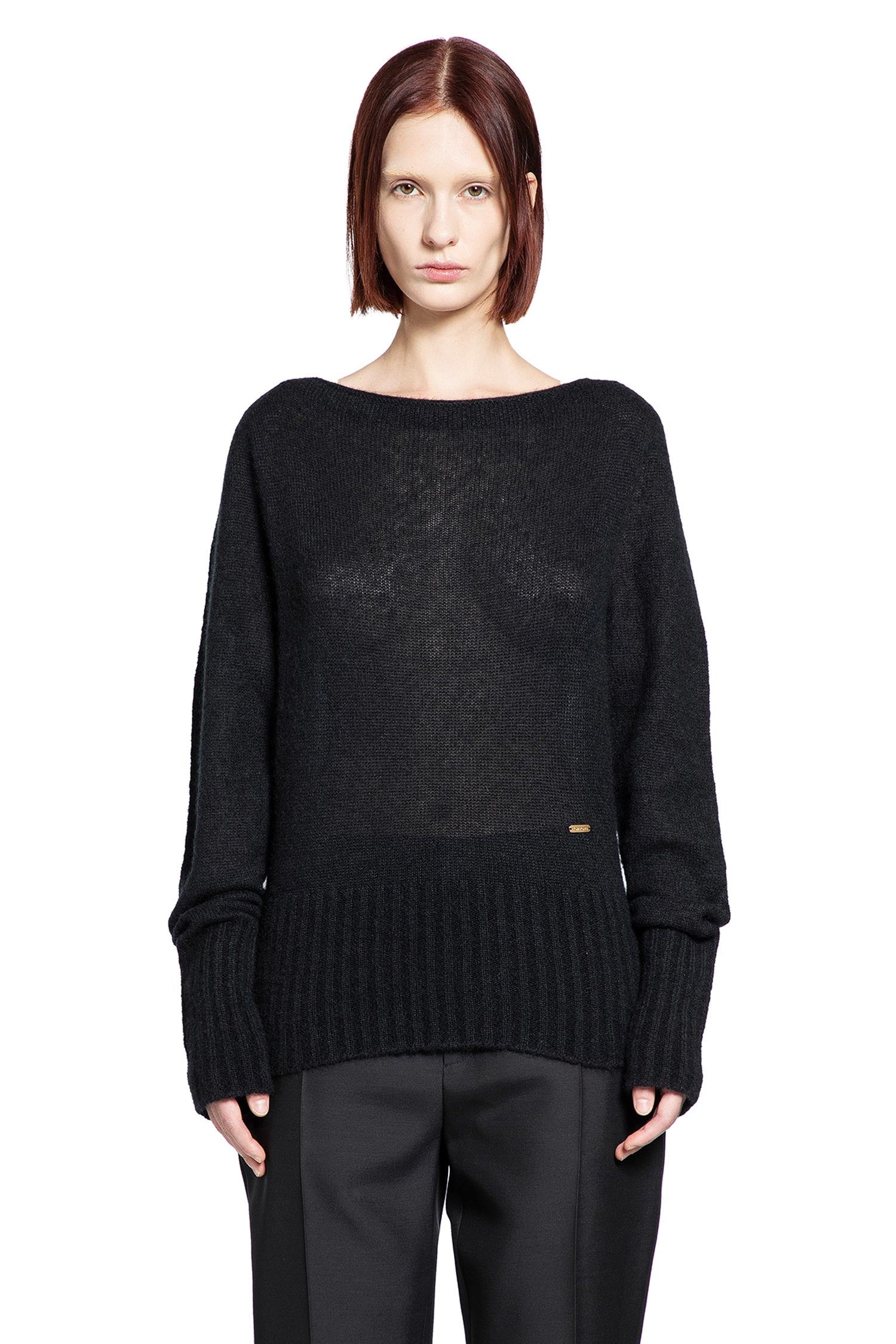 Cashmere Silk Boat Neck Sweater