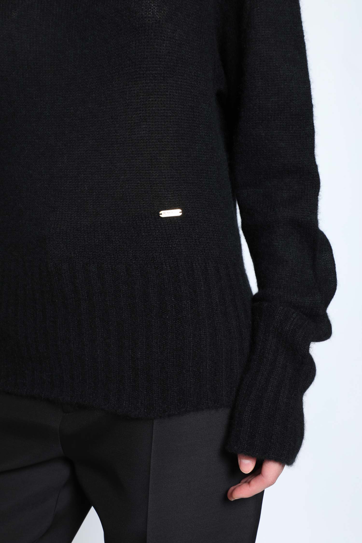 Cashmere Silk Boat Neck Sweater