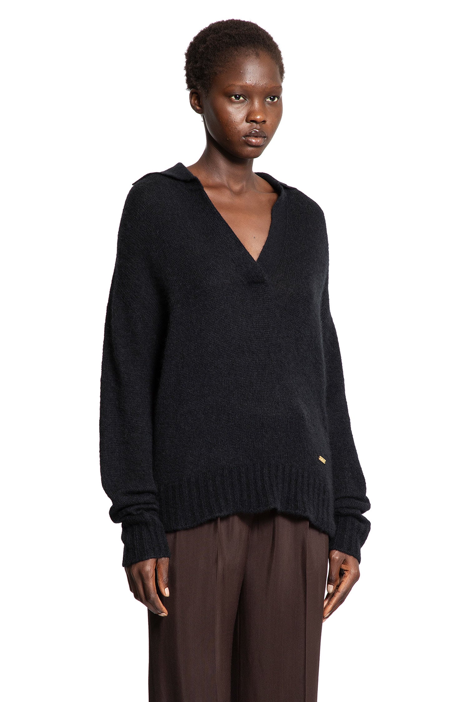 Cashmere Silk V-Neck Sweater - Antonioli.eu